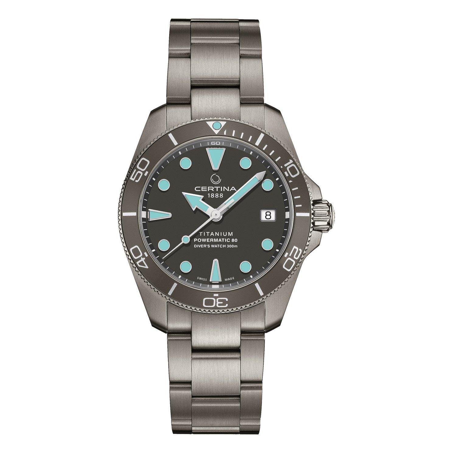 Certina DS Action Diver Powermatic 80 38mm Titanium Automatic