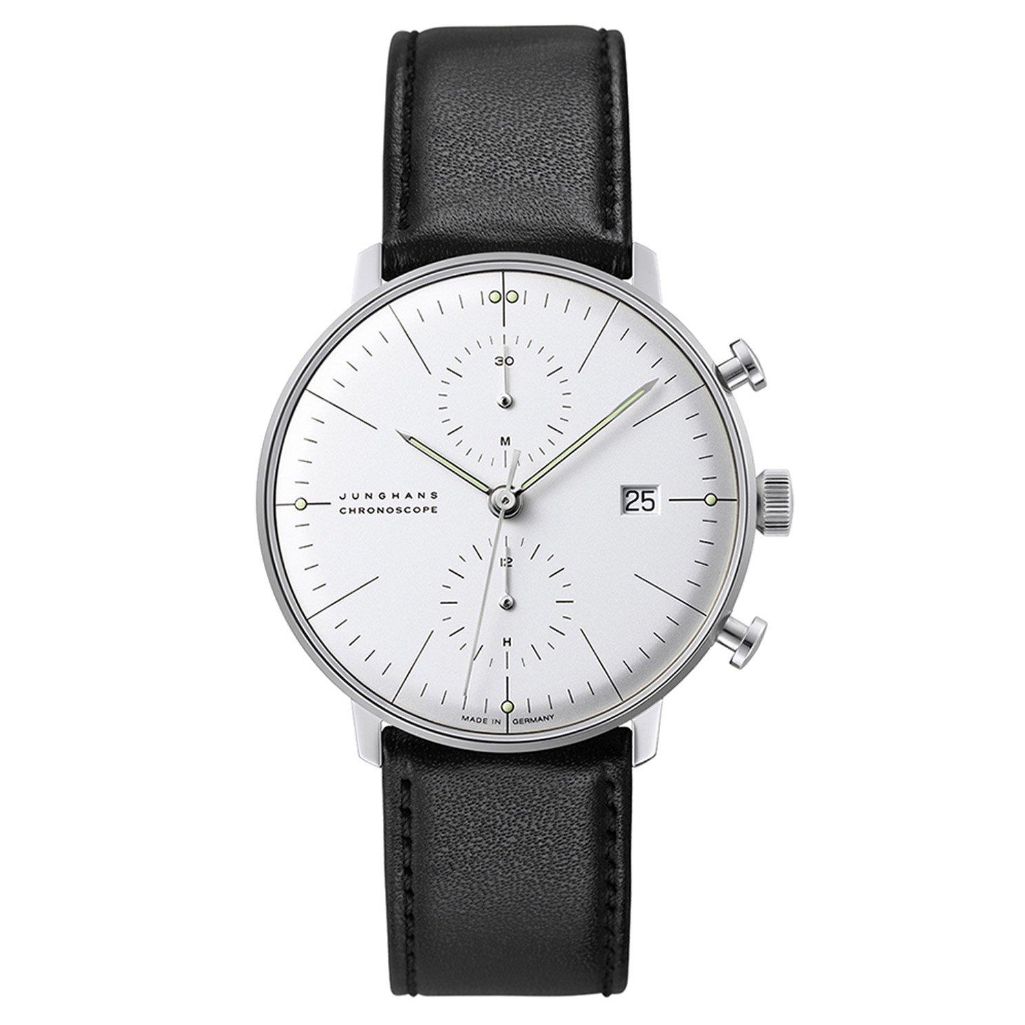 Junghans Max Bill Chronograph Leather Automatic Men s Watch 27