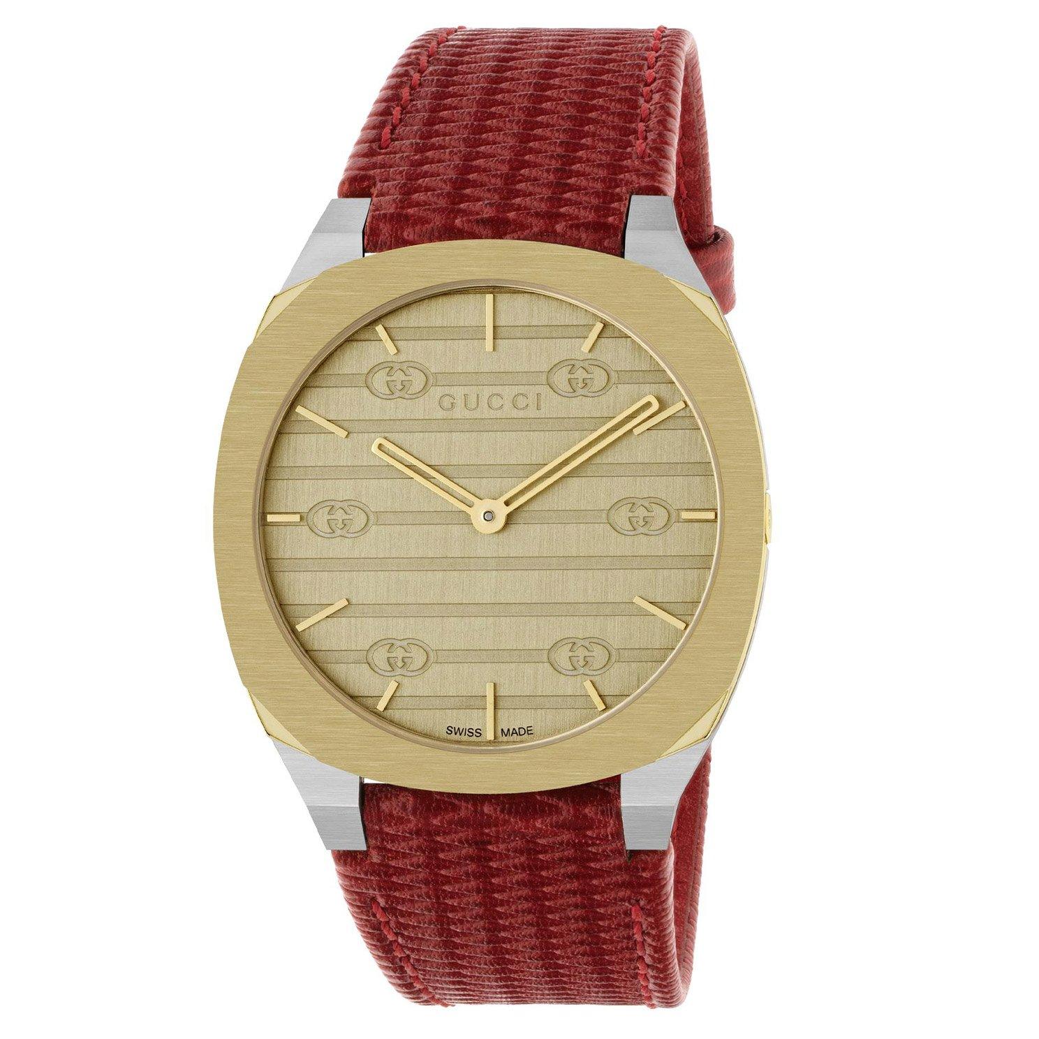 Gucci 25H 18ct Yellow Gold Quartz Watch