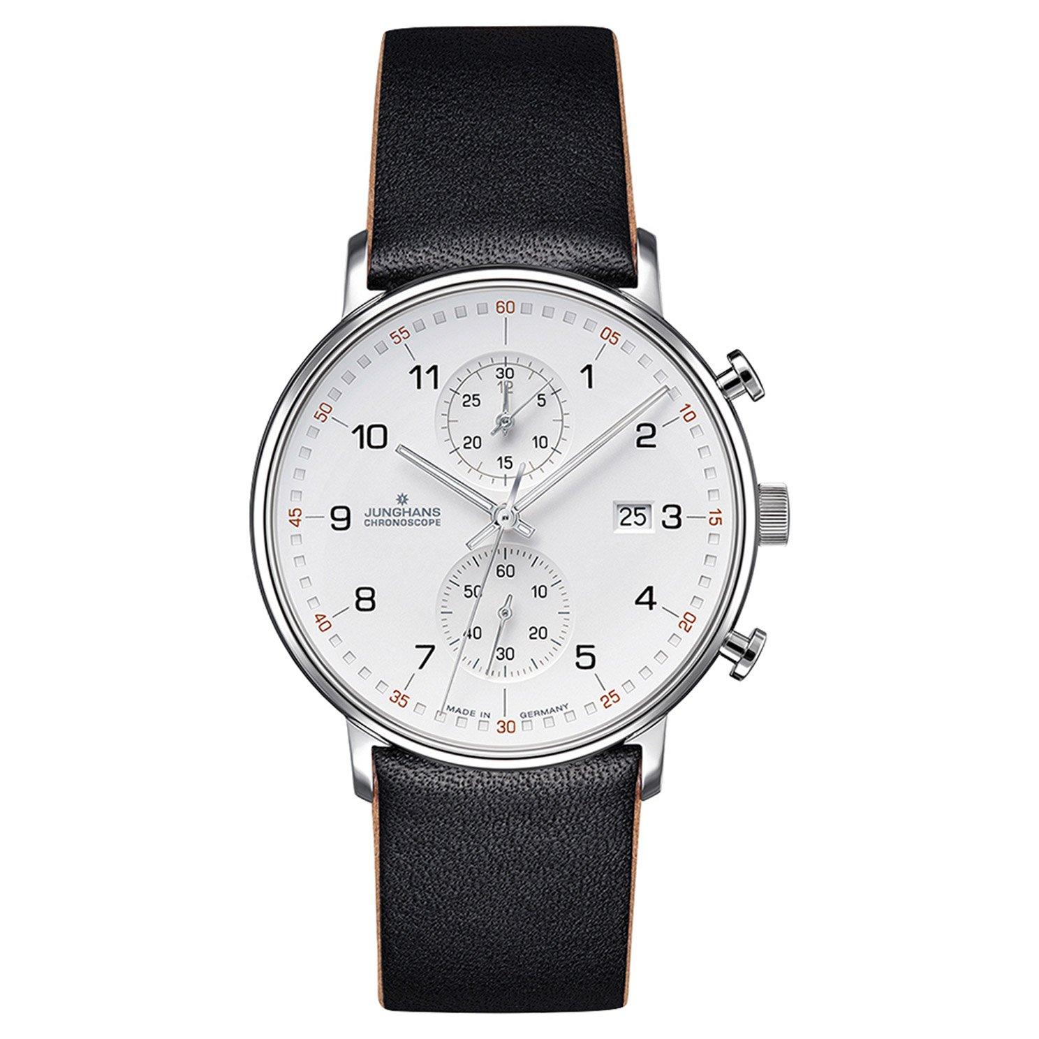 Junghans Form Chronograph Leather Quartz Men s Watch 41 4771.00