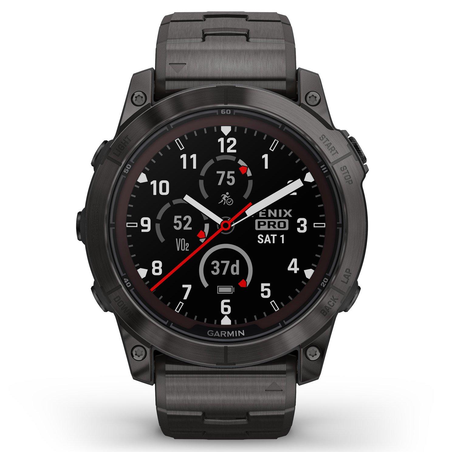 Garmin Fenix 7X Pro Sapphire Solar Edition 51mm Titanium Smartwatch 010 ...