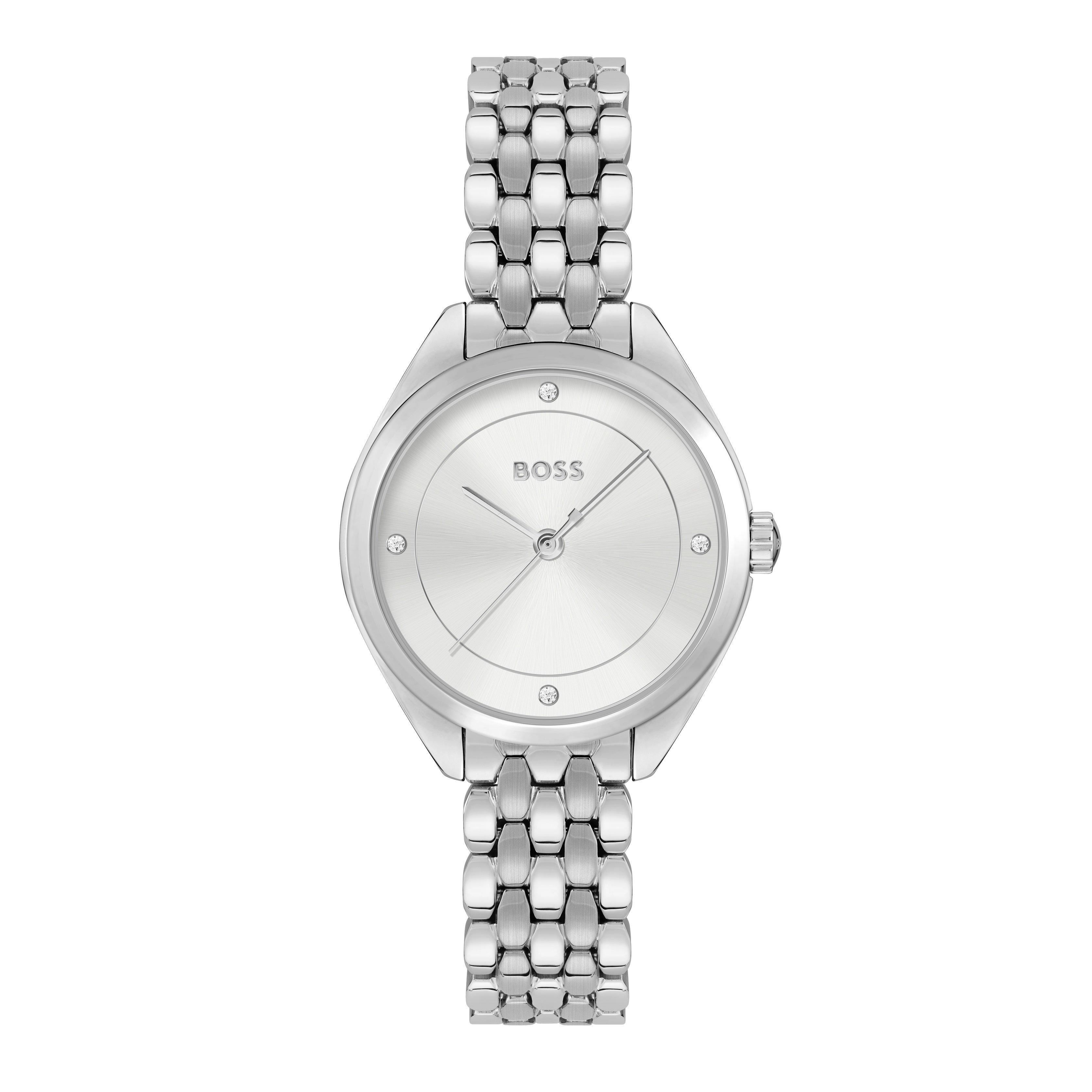 BOSS Mae Stainless Steel Crystal Quartz Ladies Watch 1502722 | 30 mm ...