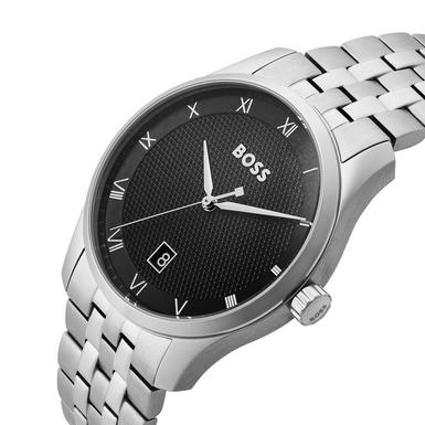 BOSS Principle Stainless Steel Quartz Men's Watch 1514123 | 41 mm, Black  Dial | Beaverbrooks