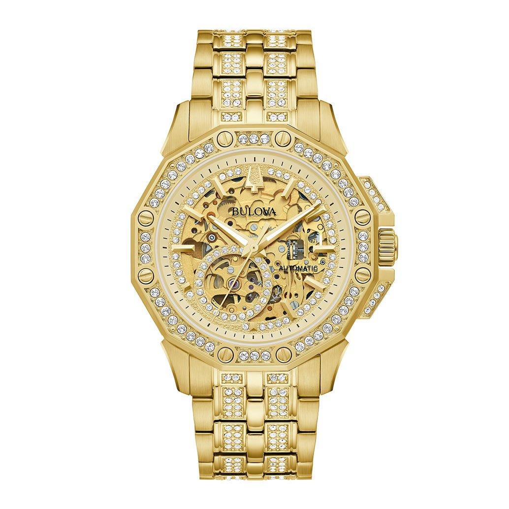 Bulova men's gold clearance watches