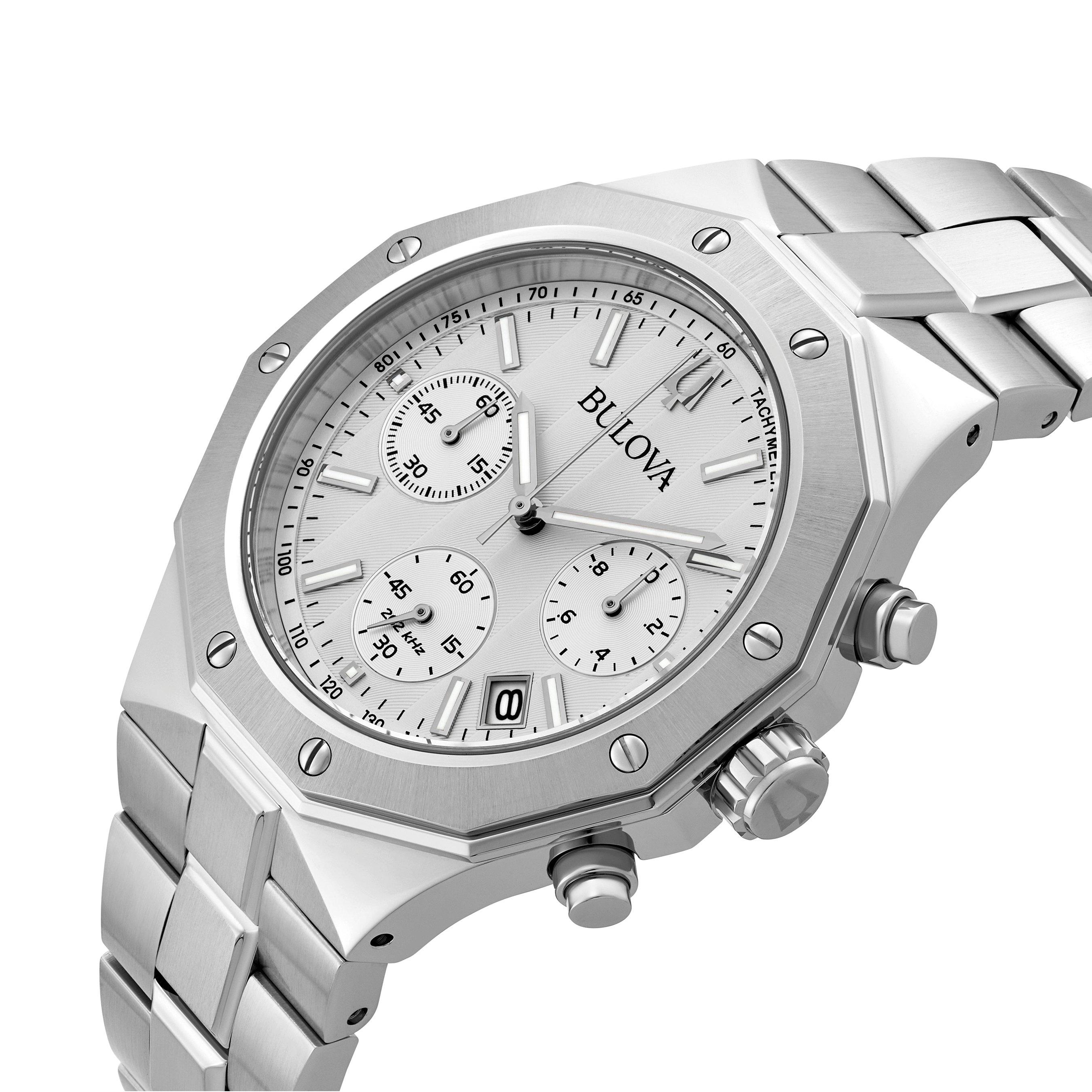 Bulova Classic 44mm Chronograph Men’s Watch 96B408 | 44 Mm, Silver Dial ...