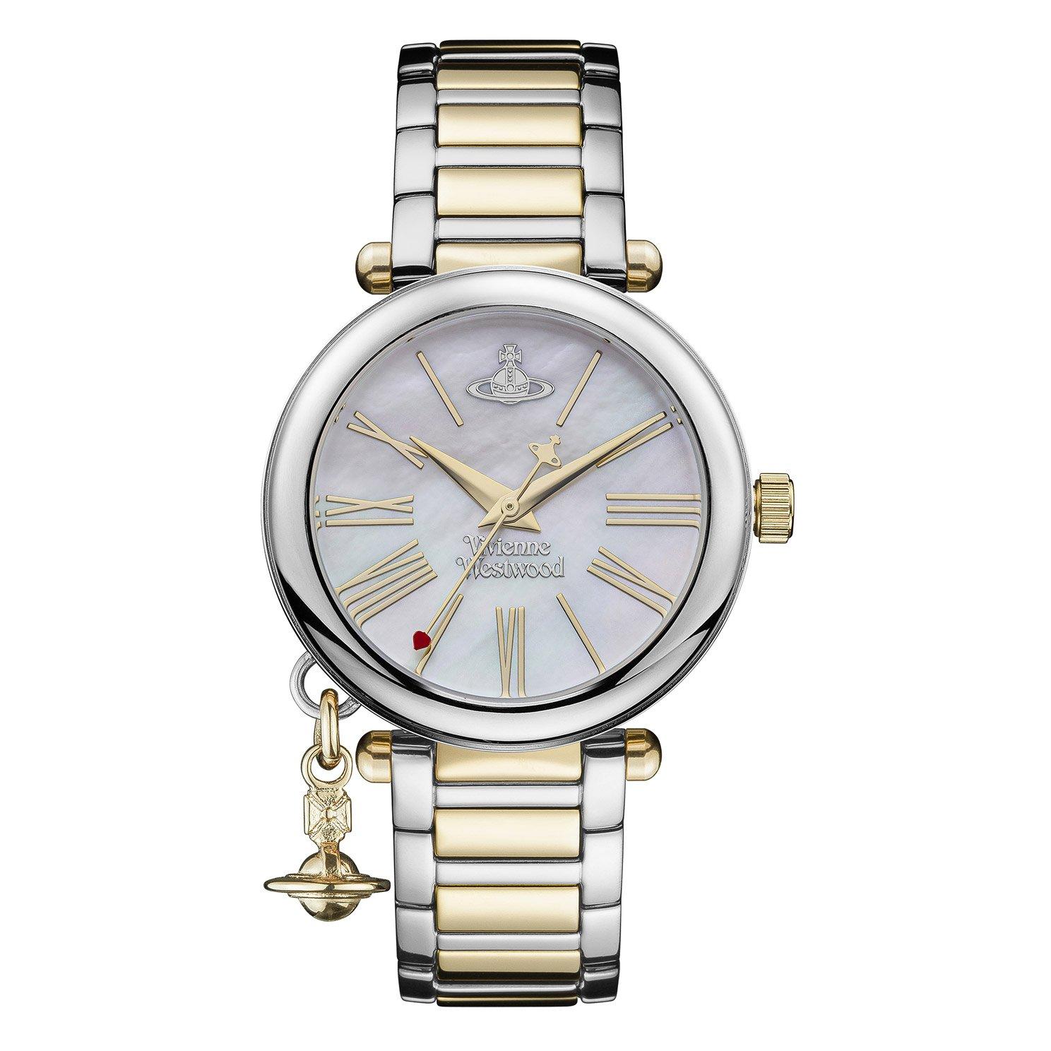 Vivienne Westwood Mother Orb Gold Tone Mother of Pearl Quartz Ladies Watch