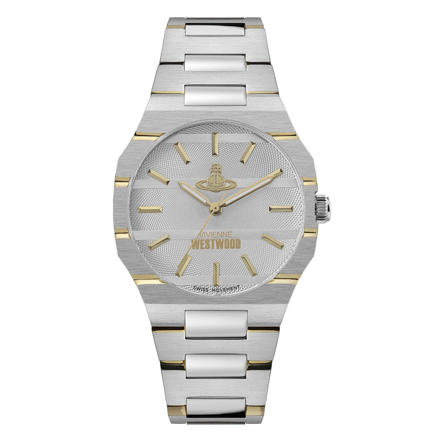 Vivienne Westwood Bank Gold Tone Stainless Steel Quartz Watch ...