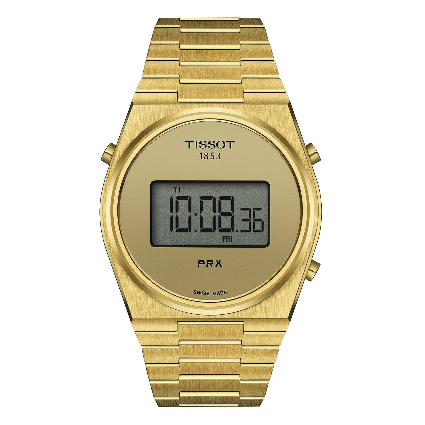 Tissot PRX Digital Gold Tone Stainless Steel Quartz Watch