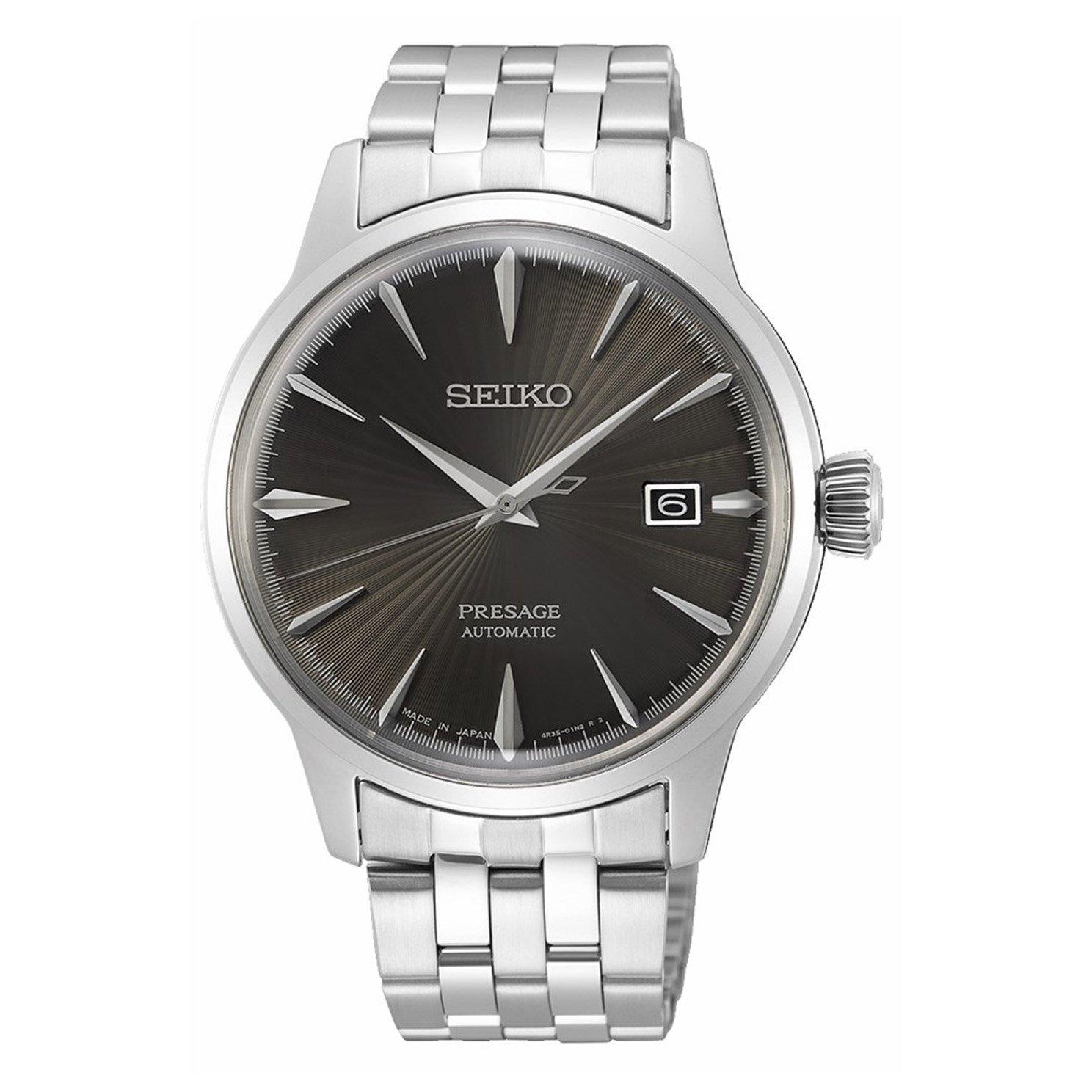 Seiko Presage Stainless Steel Automatic Men’s Watch SRPE17J1 | 40.5 mm ...