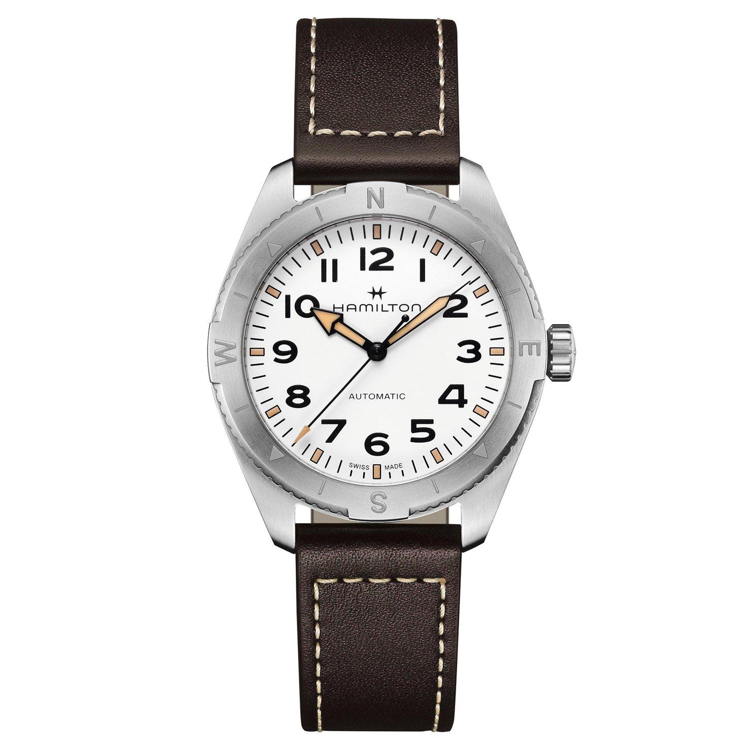 Hamilton Khaki Field Expedition Leather Automatic Watch H70315510 | 41 ...