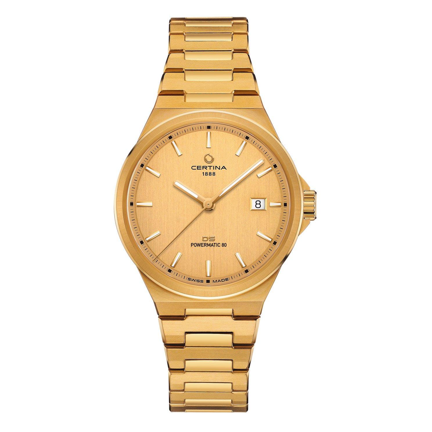 Certina DS-7 Powermatic 80 39mm Gold Tone Automatic Men's Watch