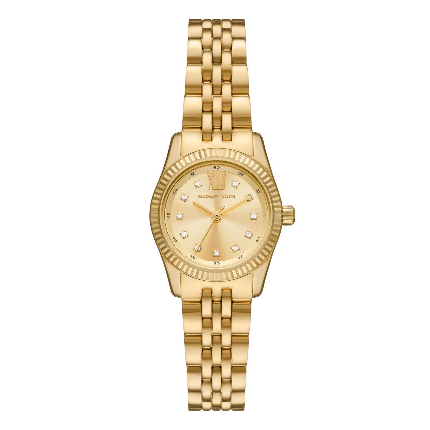 Michael Kors Lexington Gold Tone Crystal Quartz Ladies Watch MK4741 ...