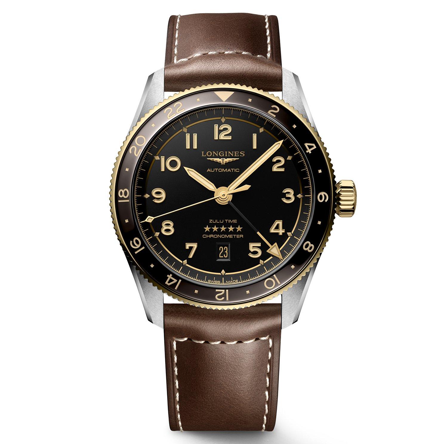 Longines Spirit Zulu Time 42mm Automatic Men s Watch L38125532 42 mm Grey Dial Beaverbrooks
