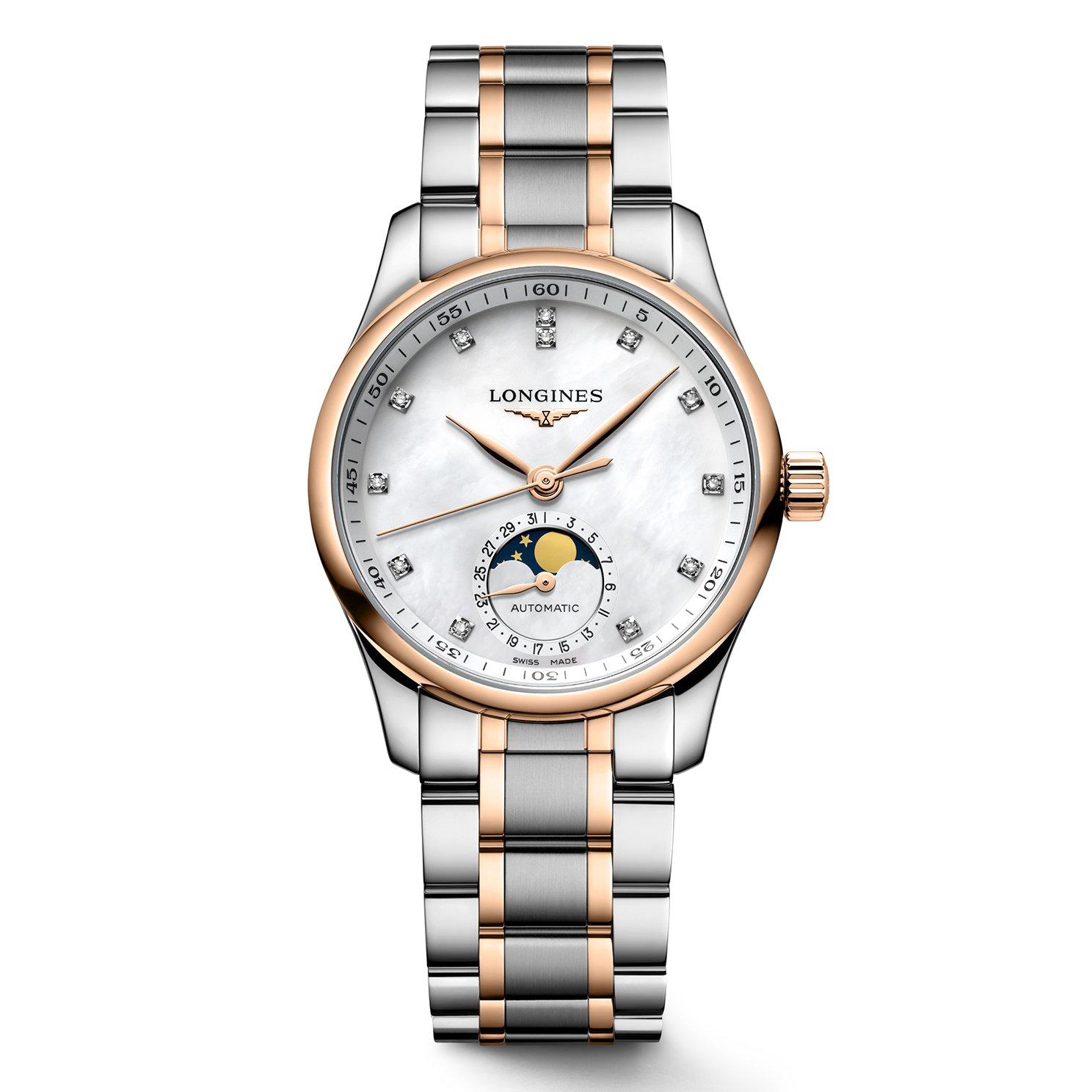 Longines Master Collection Bi Metal Moonphase Automatic Ladies