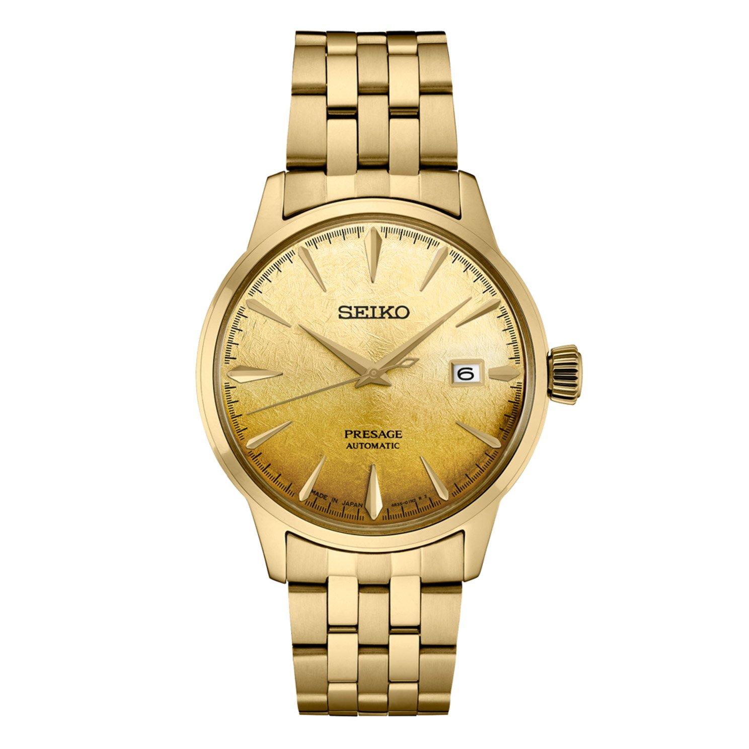 Seiko Presage Gold Tone Automatic Men's Watch SRPK46J1 | 40.5 mm