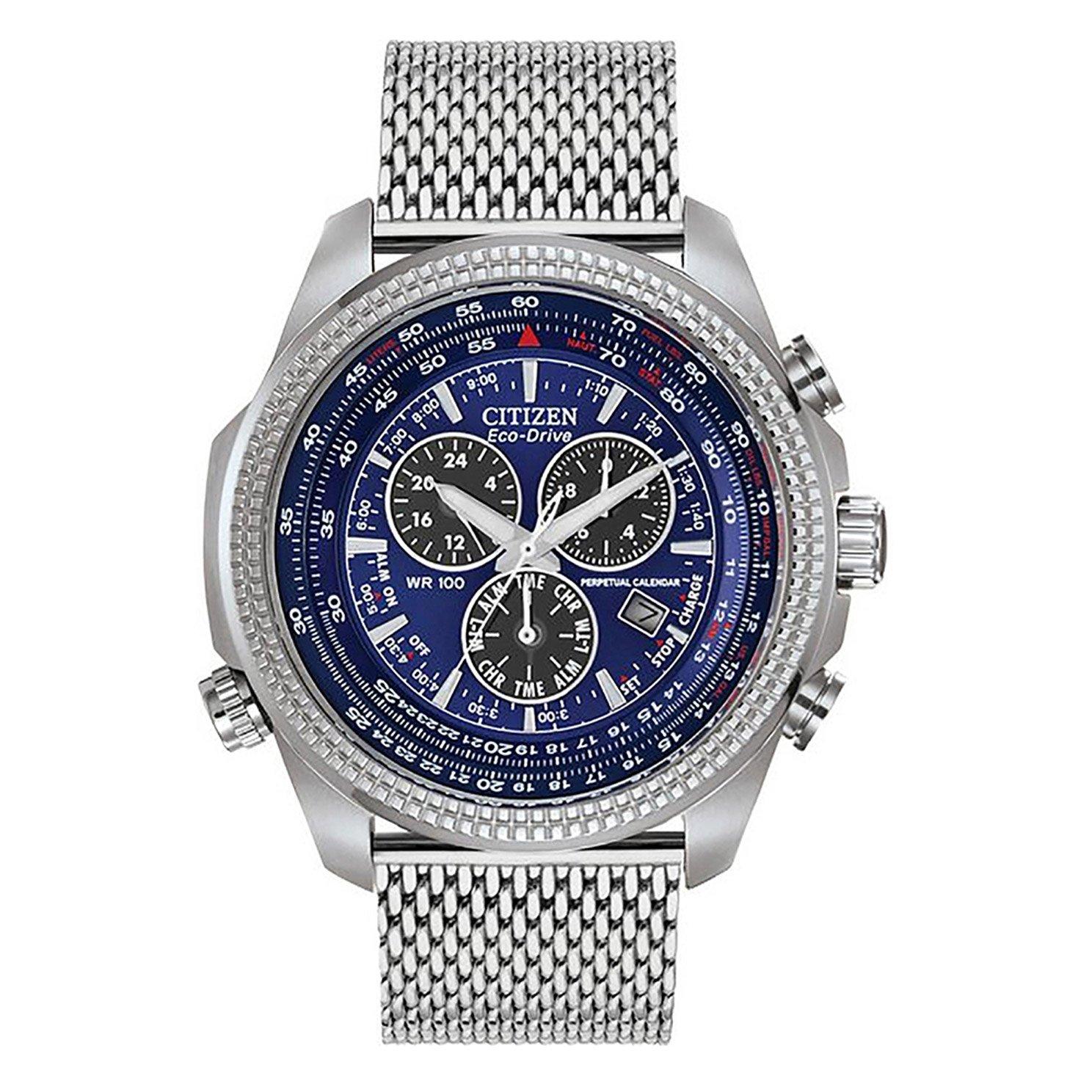 Perpetual Chrono 44mm Stainless Steel Eco Drive Men s Watch