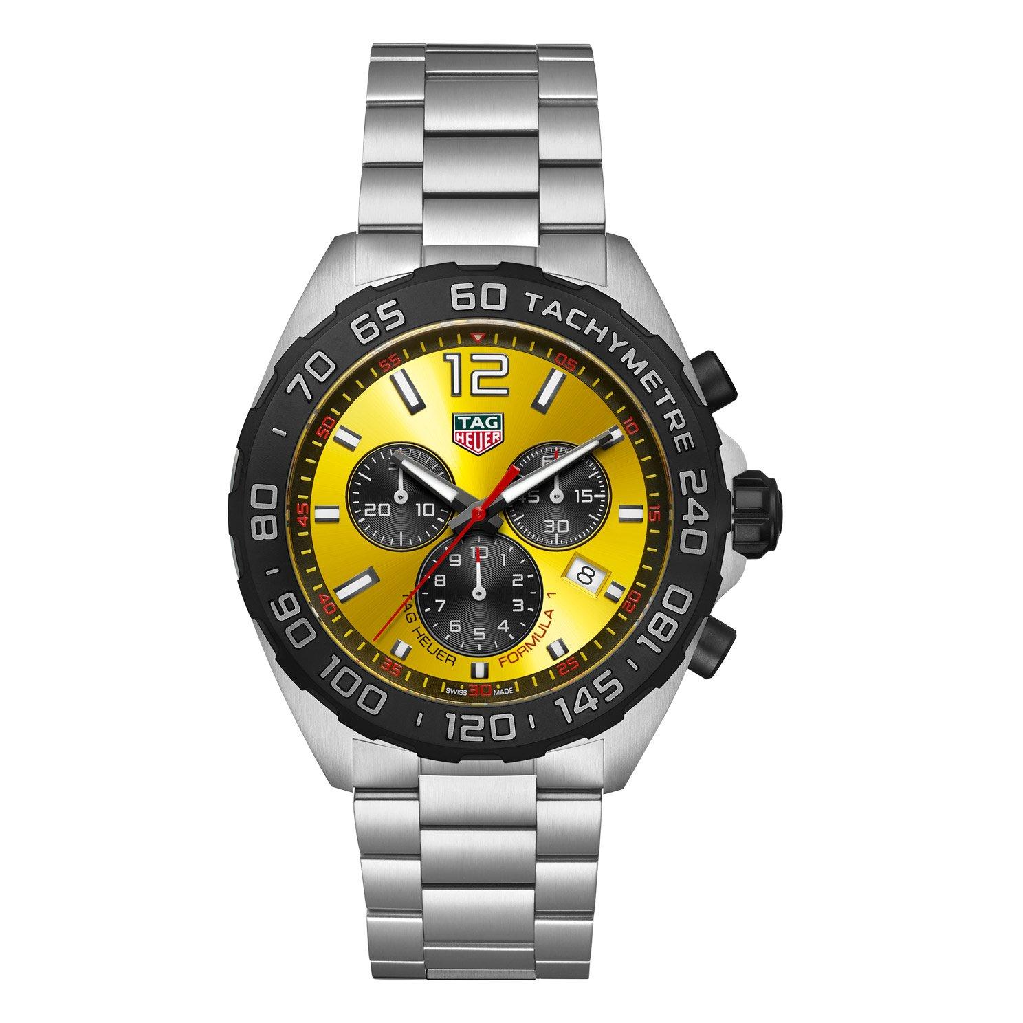 Tag heuer f1 men's shop stainless steel bracelet watch