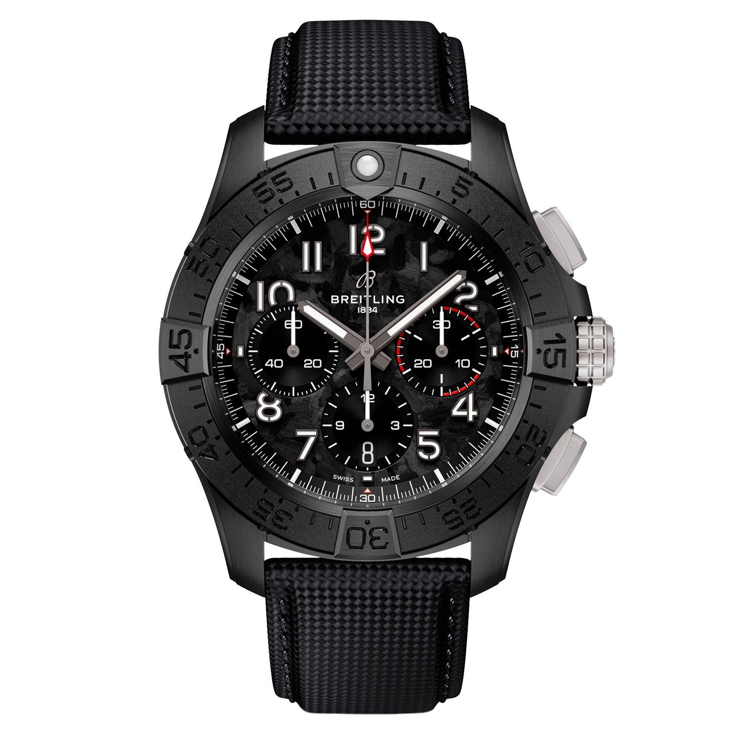 Breitling Avenger B01 Chronograph 44mm Night Mission Ceramic Automatic Men s Watch SB0147101B1X1 44 mm Black Dial Beaverbrooks