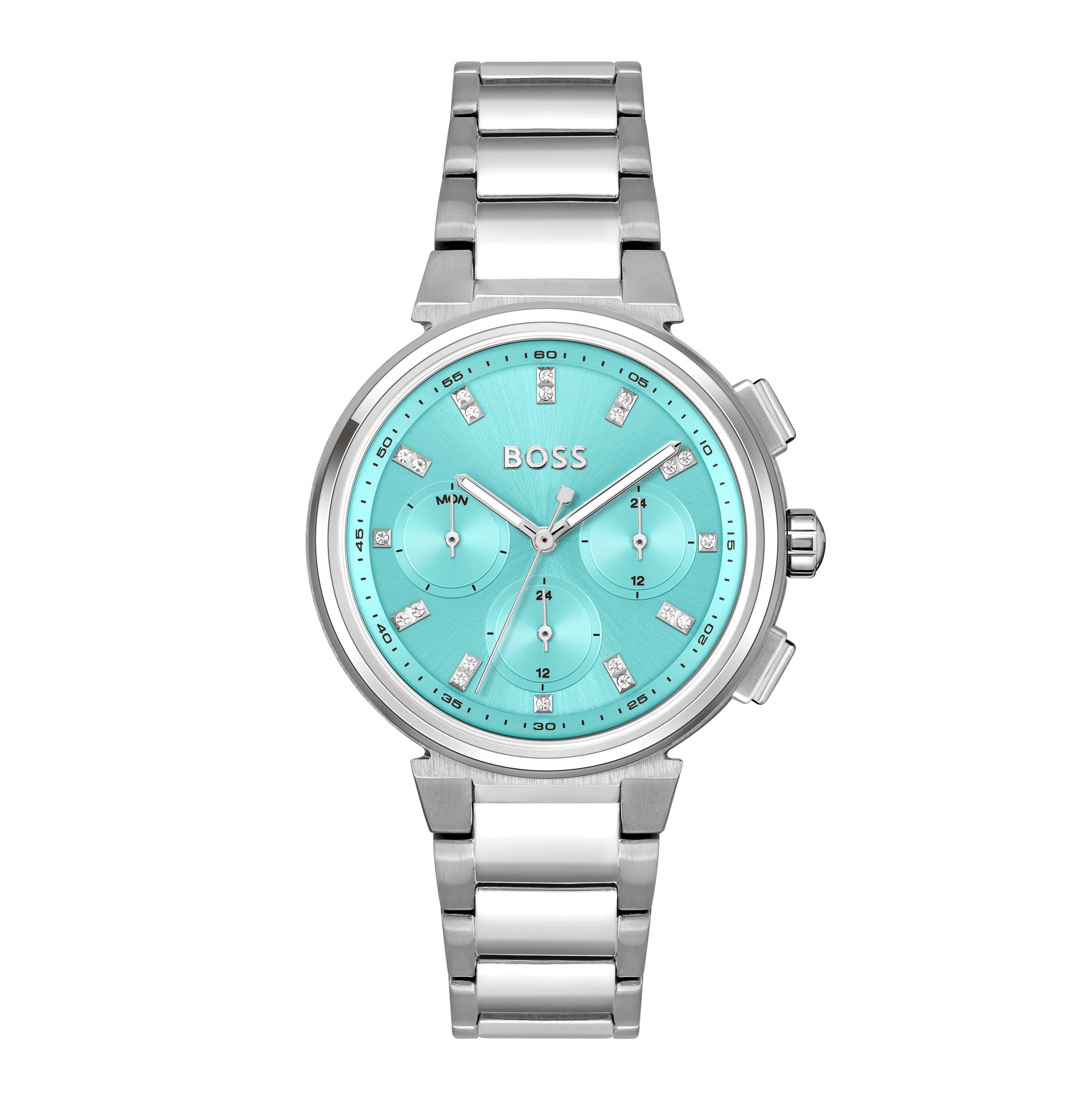 BOSS One Stainless Steel Blue Quartz Ladies Watch 1502763 38 mm