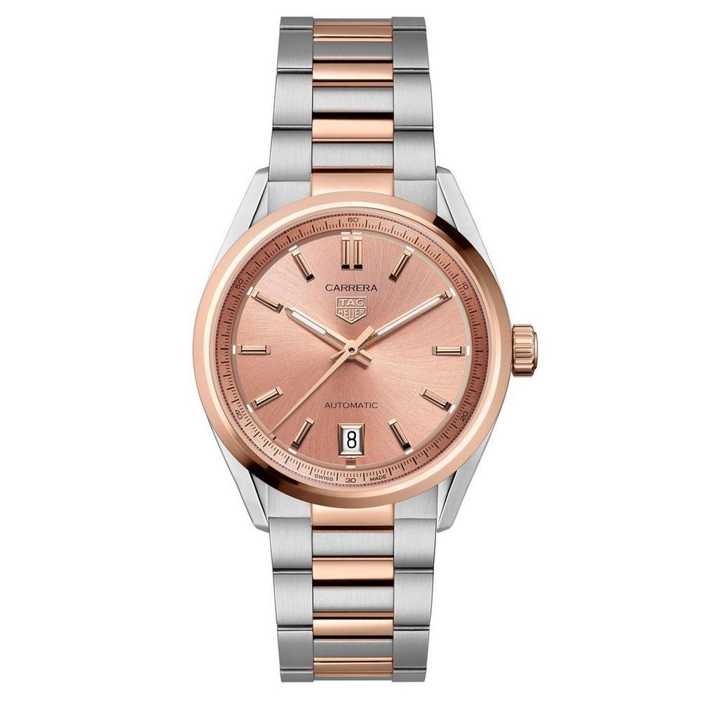 TAG Heuer Carrera Date Stainless Steel and 18ct Rose Gold Automatic Watch