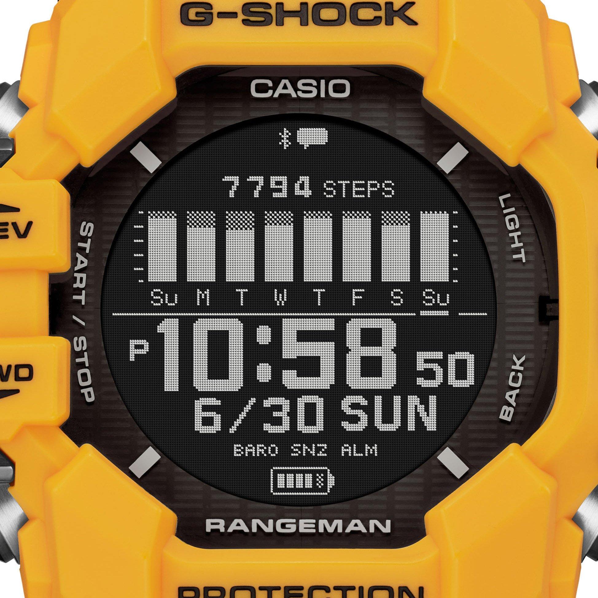 G-Shock Rangeman 53mm Yellow Resin Strap Solar Powered Men’s Watch
