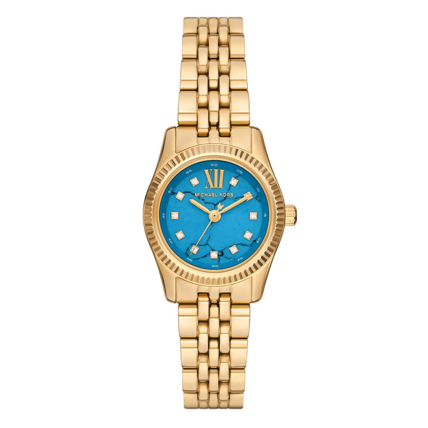 Michael Kors Lexington Gold Tone Crystal Quartz Ladies Watch