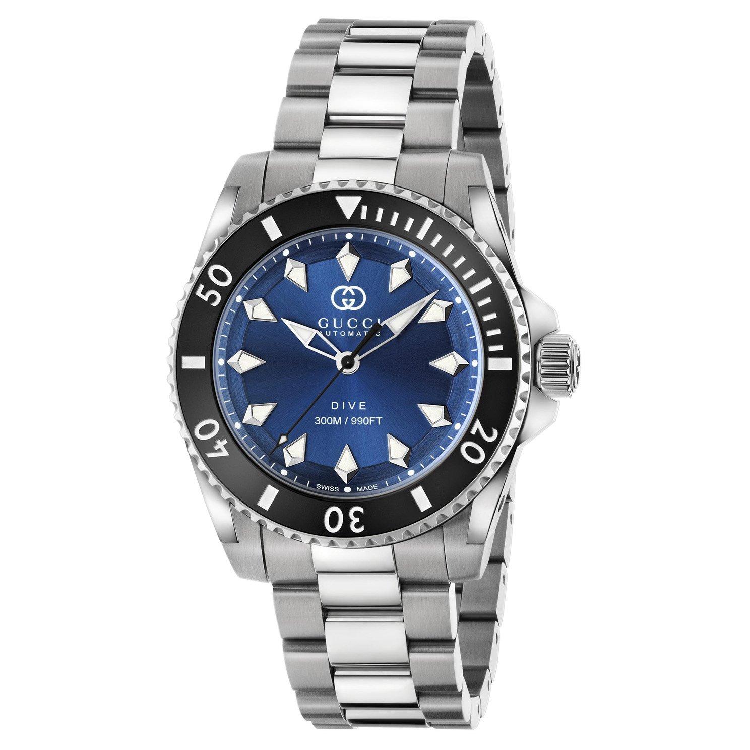 Gucci Dive 40mm Automatic Men's Watch YA136353A | Black, 40 mm