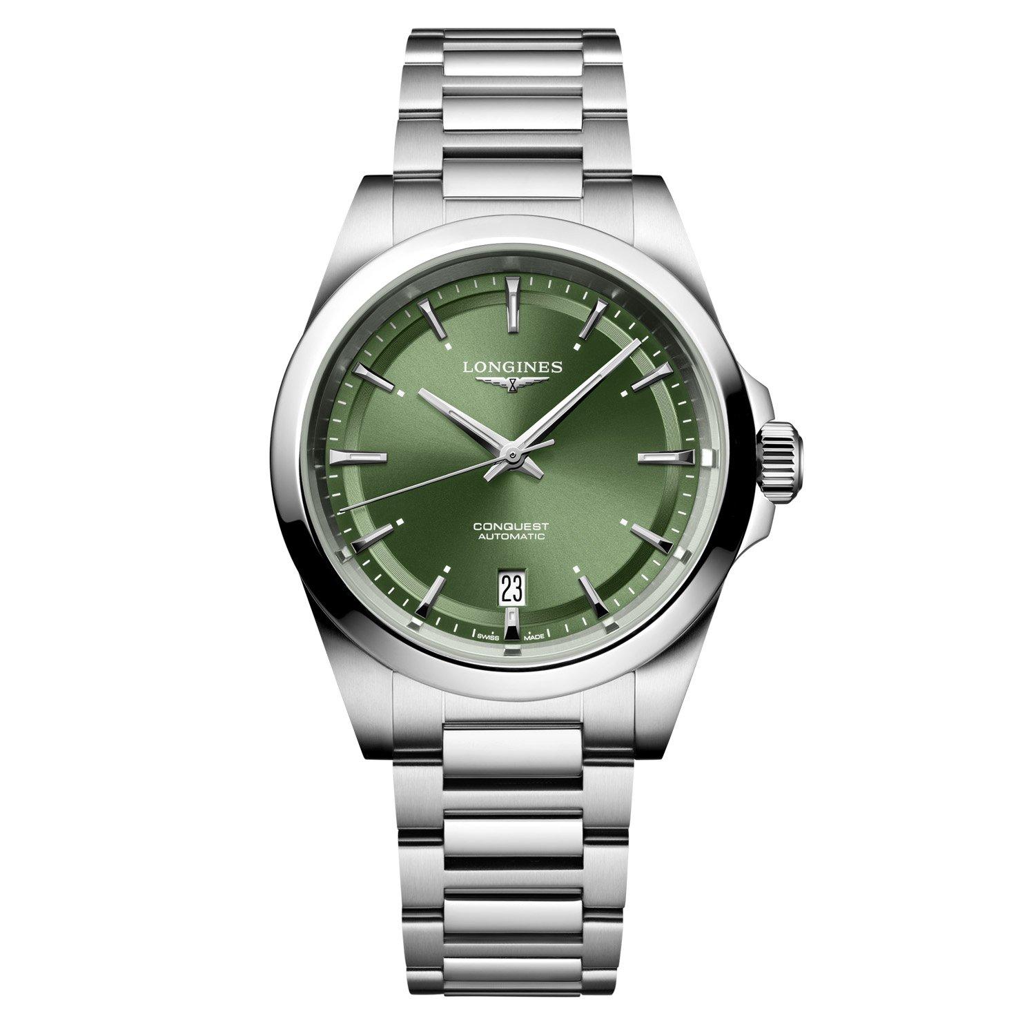 Longines Conquest 38mm Automatic Men’s Watch L37204026 | 38 mm, Green ...