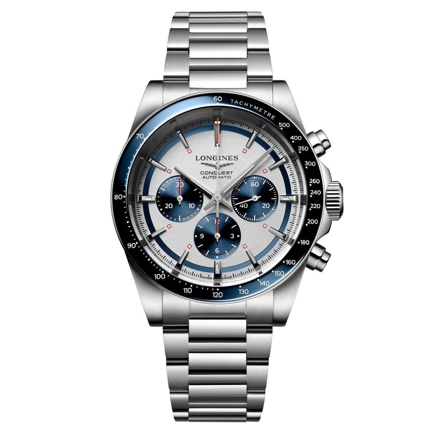（＾ω＾） Longines Conquest 42mm Chronograph Automatic Men's Watch L38354989