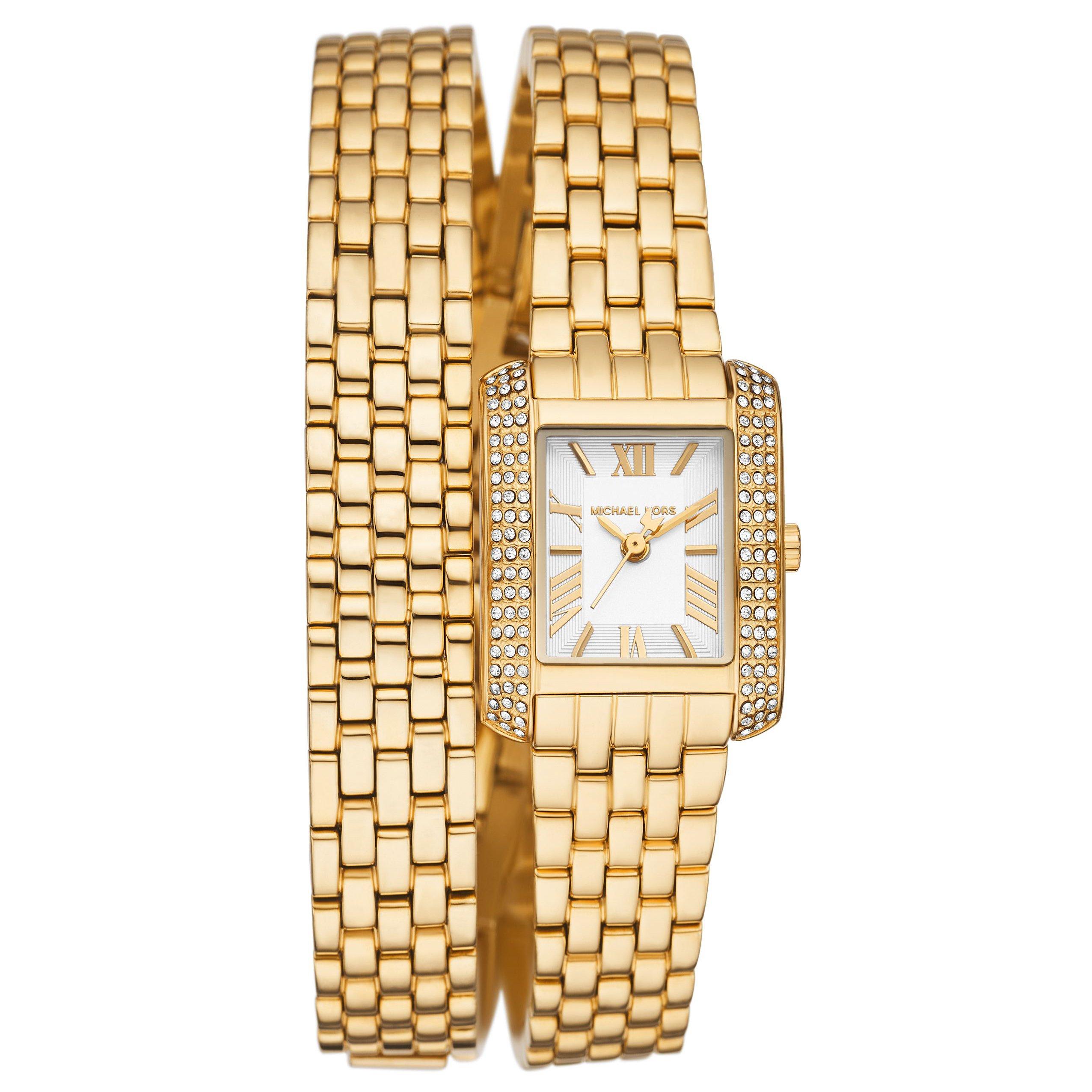 Michael Kors Emery 22mm Yellow Gold Tone Crystal Ladies Watch MK4833 22 mm White Dial Beaverbrooks