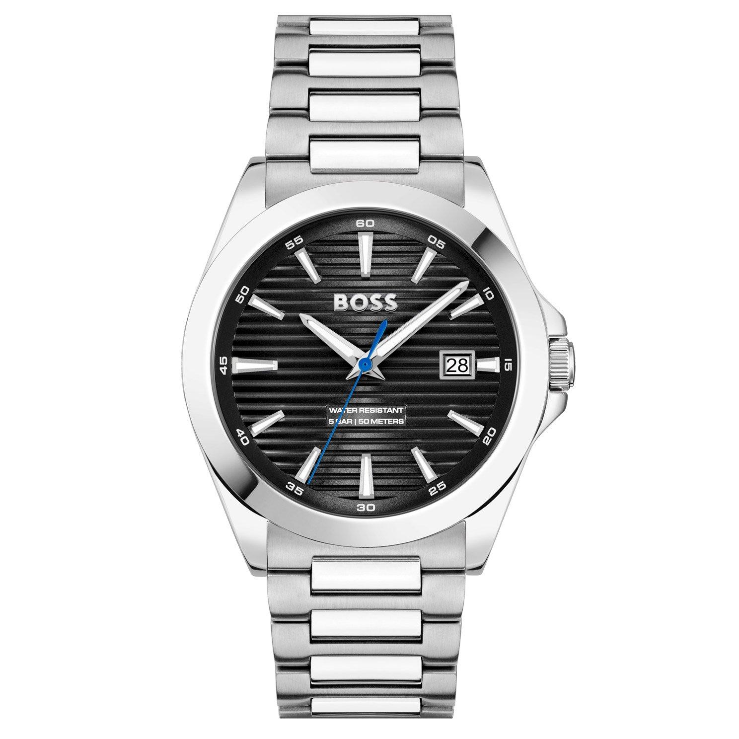 BOSS Strike 41mm Stainless Steel Men's Watch 1514170 Black, 41