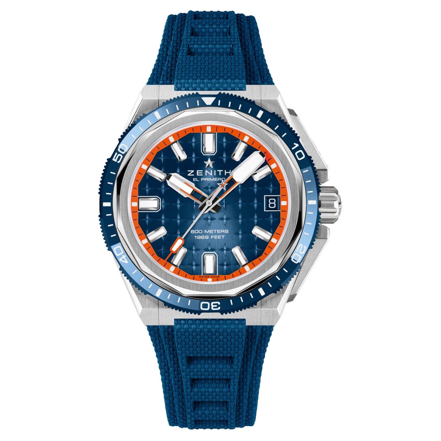 ZENITH Defy Extreme Diver 42.5mm Titanium Automatic Watch 95.9601.3620 ...