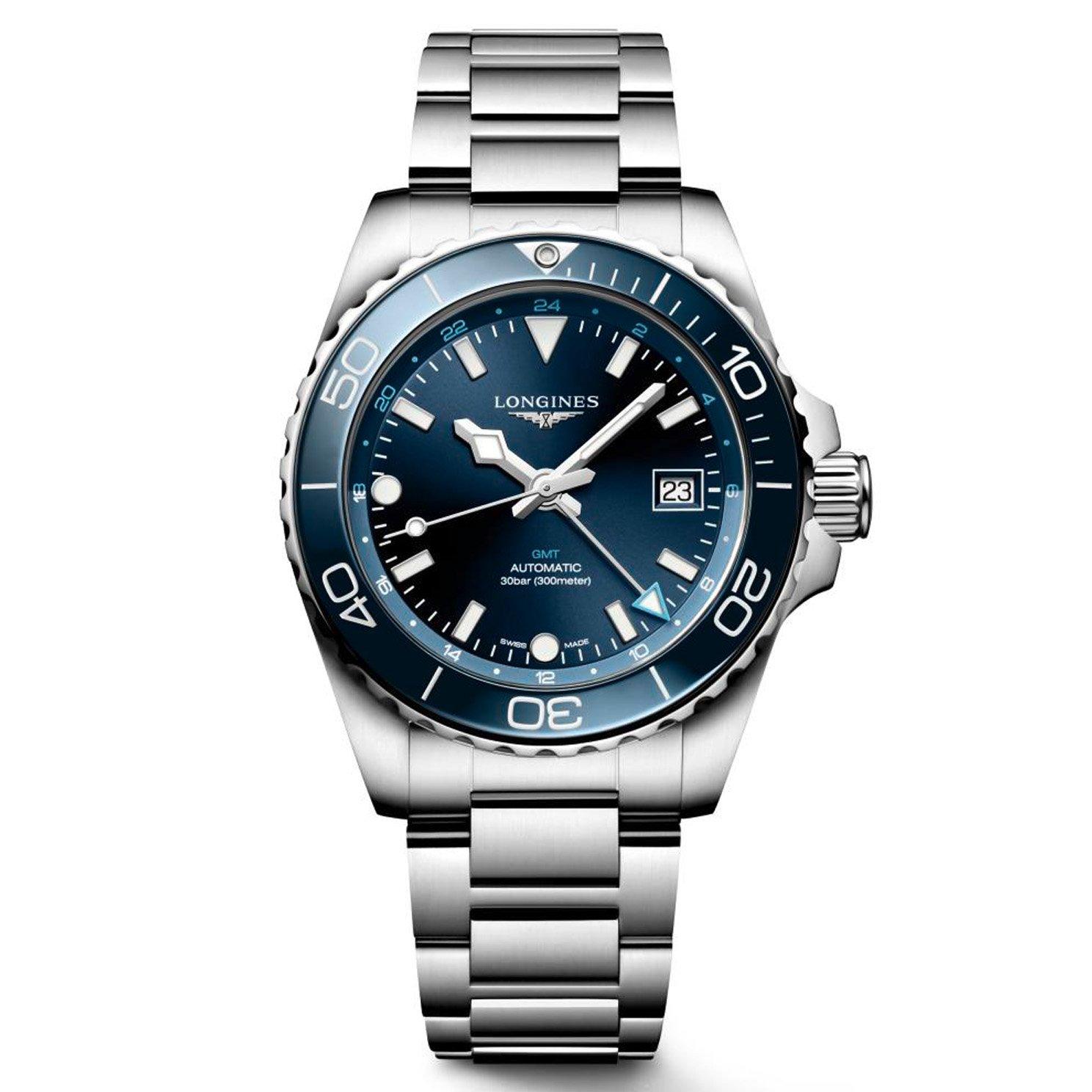 Longines HydroConquest GMT 41mm Automatic Men’s Watch L37904966 | 41 mm ...