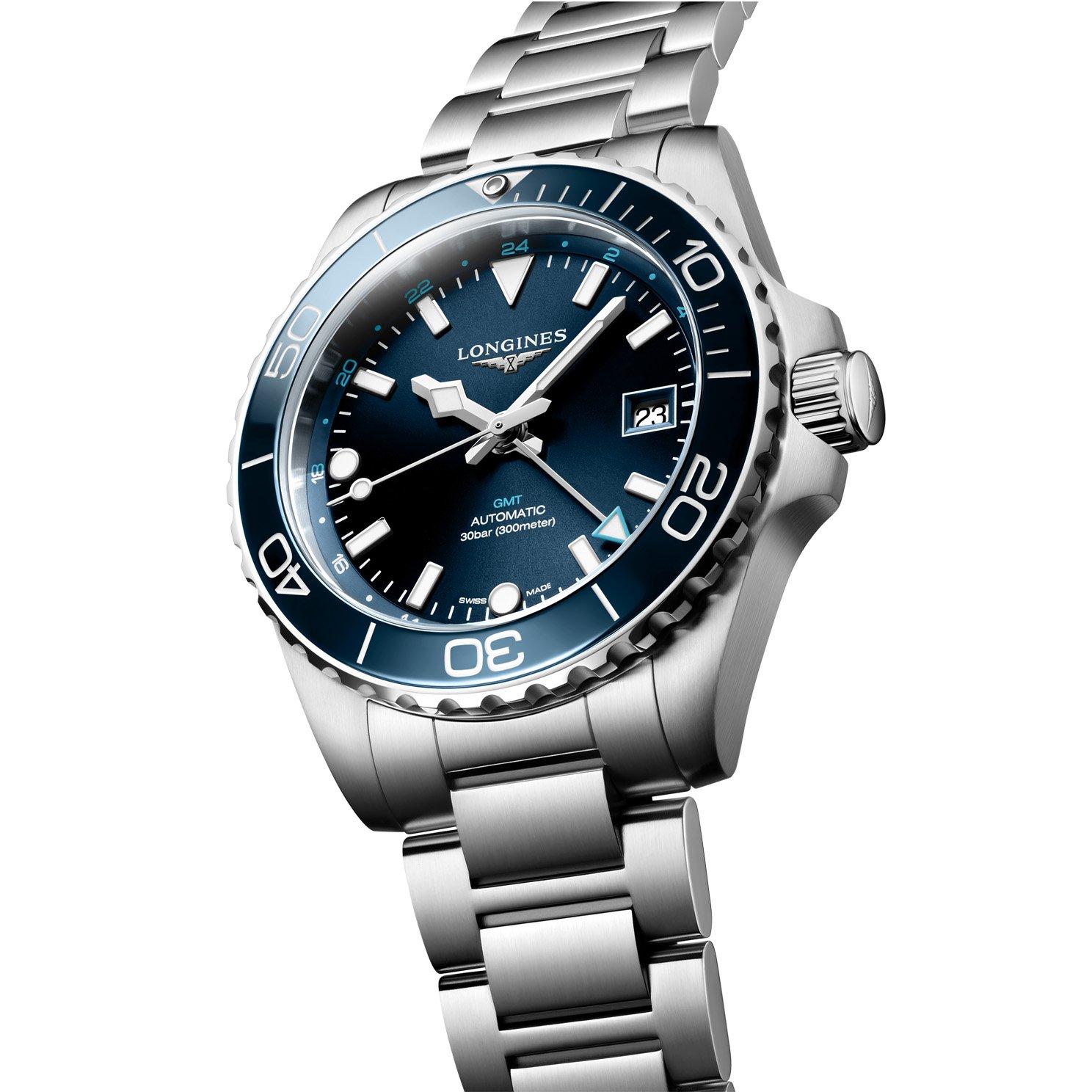 Longines HydroConquest GMT 41mm Automatic Men’s Watch L37904966 | 41 mm ...