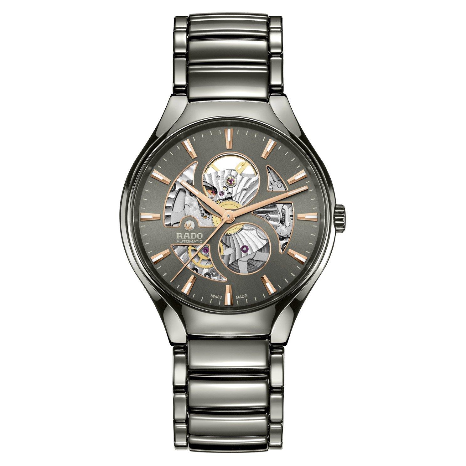 Rado True Round 40mm High-Tech Ceramic Skeleton Automatic Watch