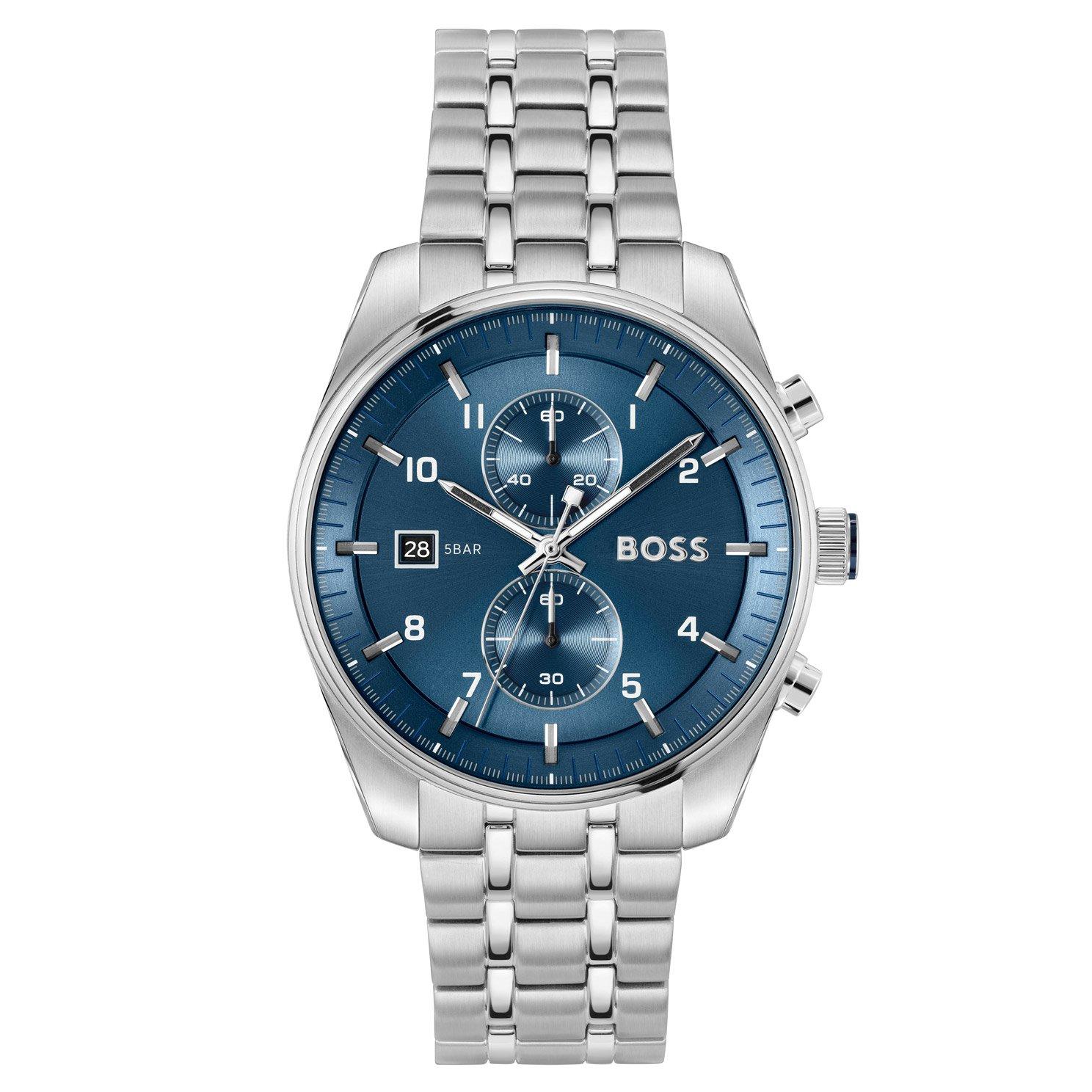 Skytraveller 44mm Stainless Steel Chronograph Men’s Watch