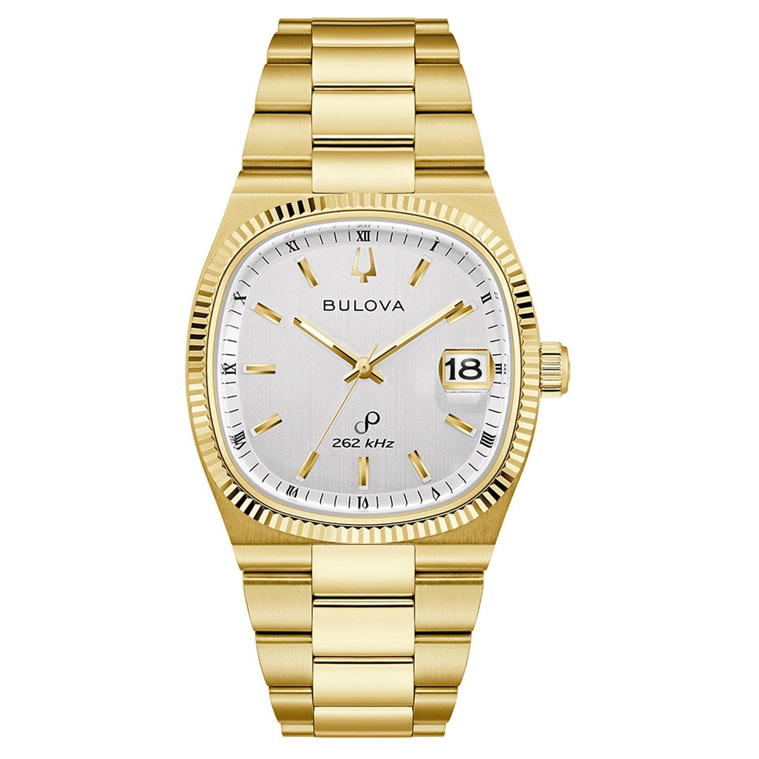 BulovaSuper Seville 38mm Yellow Gold Plated Mens Watch 97B223