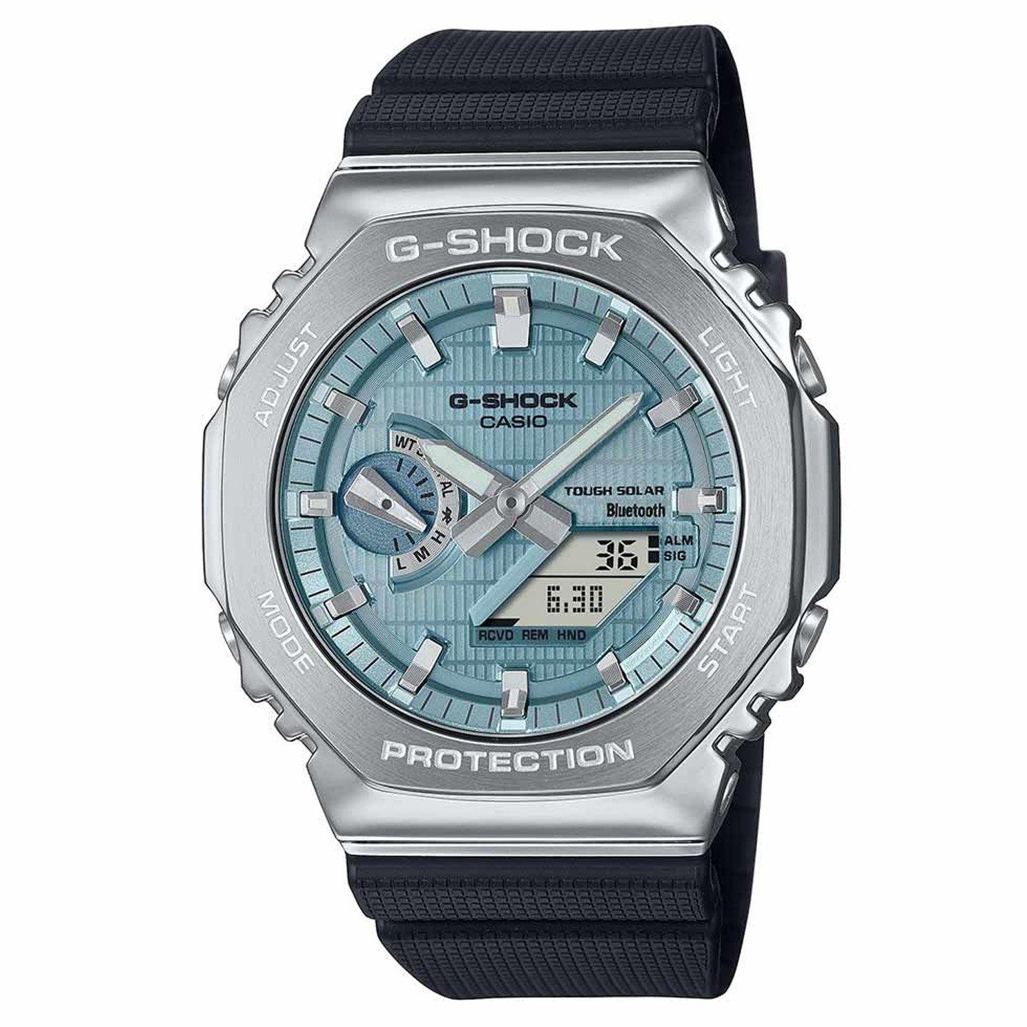G-Shock Metal Covered 2100 44.4mm Stainless Steel Solar Powered Men’s Watch