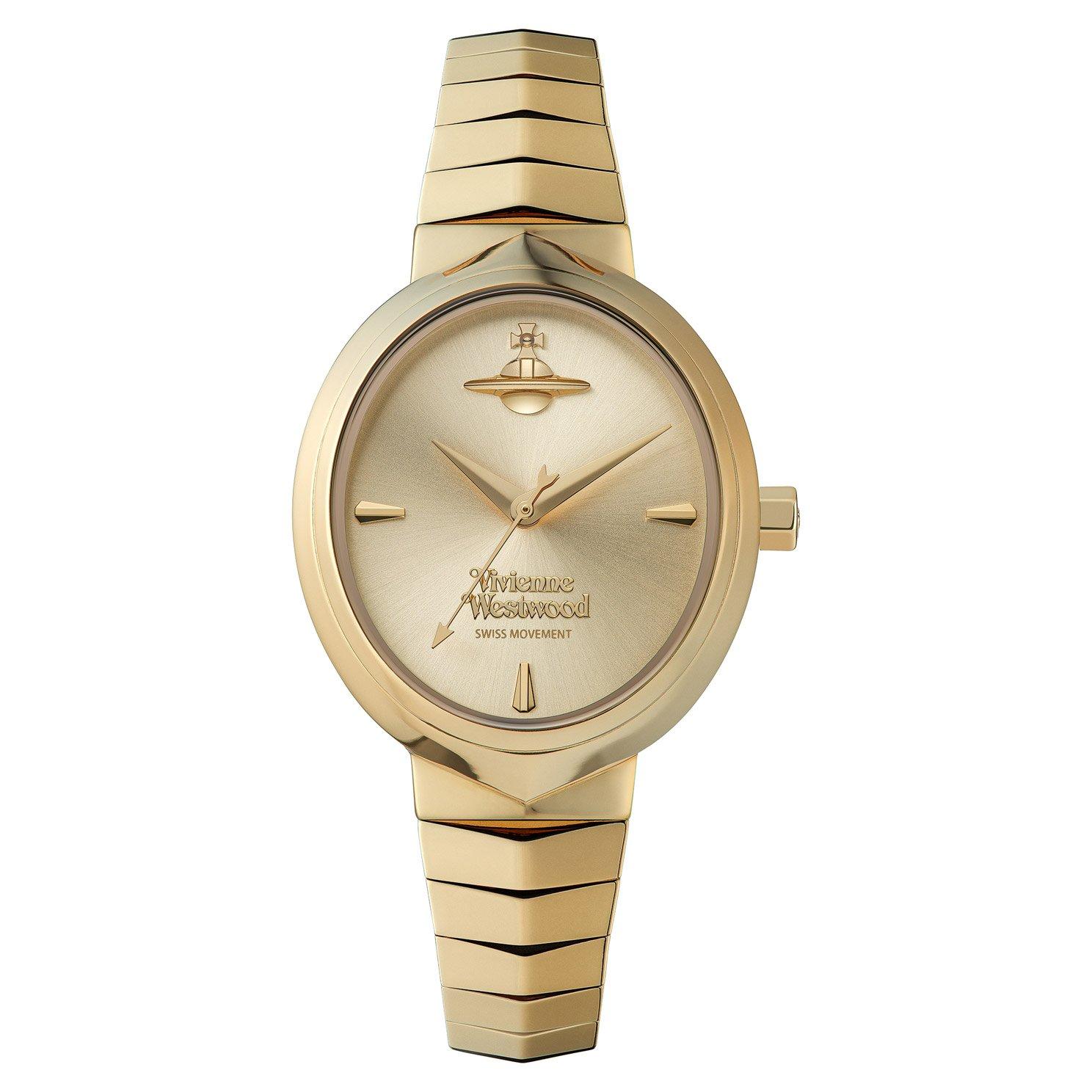 Vivienne Westwood Armour 28mm Yellow Gold Tone Ladies Watch VV314GDGD | 28  mm, Champagne Dial | Beaverbrooks