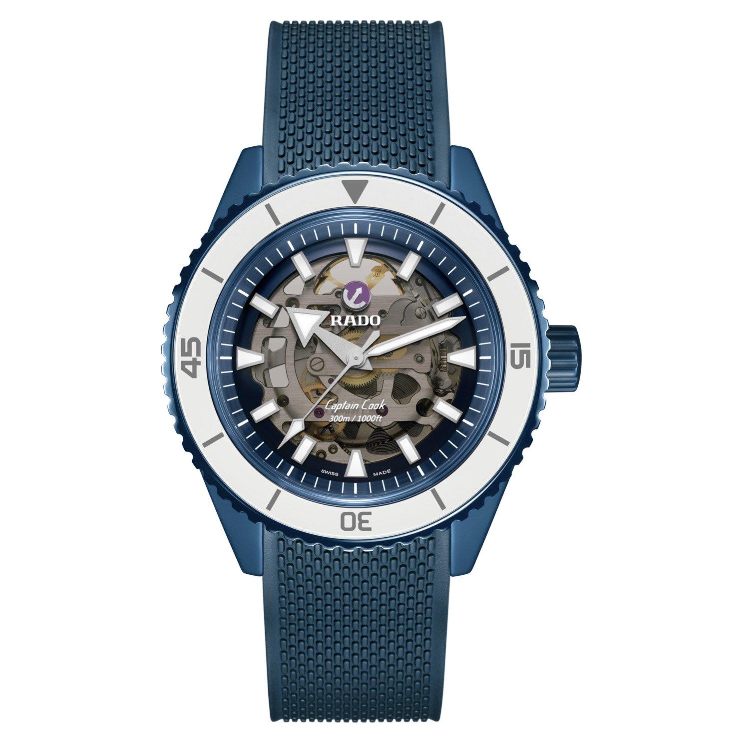 Rado Limited Edition Captain Cook 43mm High-Tech Ceramic X England Cricket Men's Watch