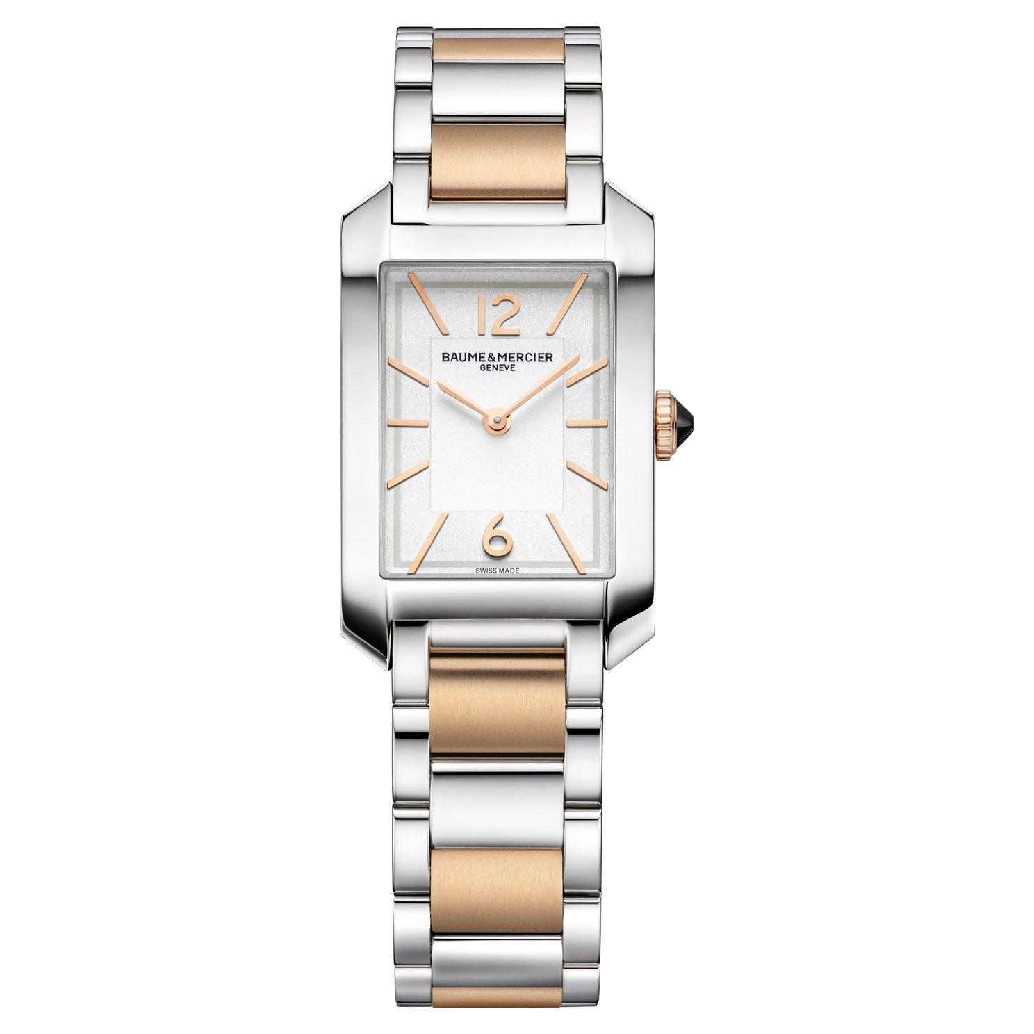 Baume & Mercier Hampton Women's 35mm Stainless Steel and Rose Gold Plated Watch BM0A10751