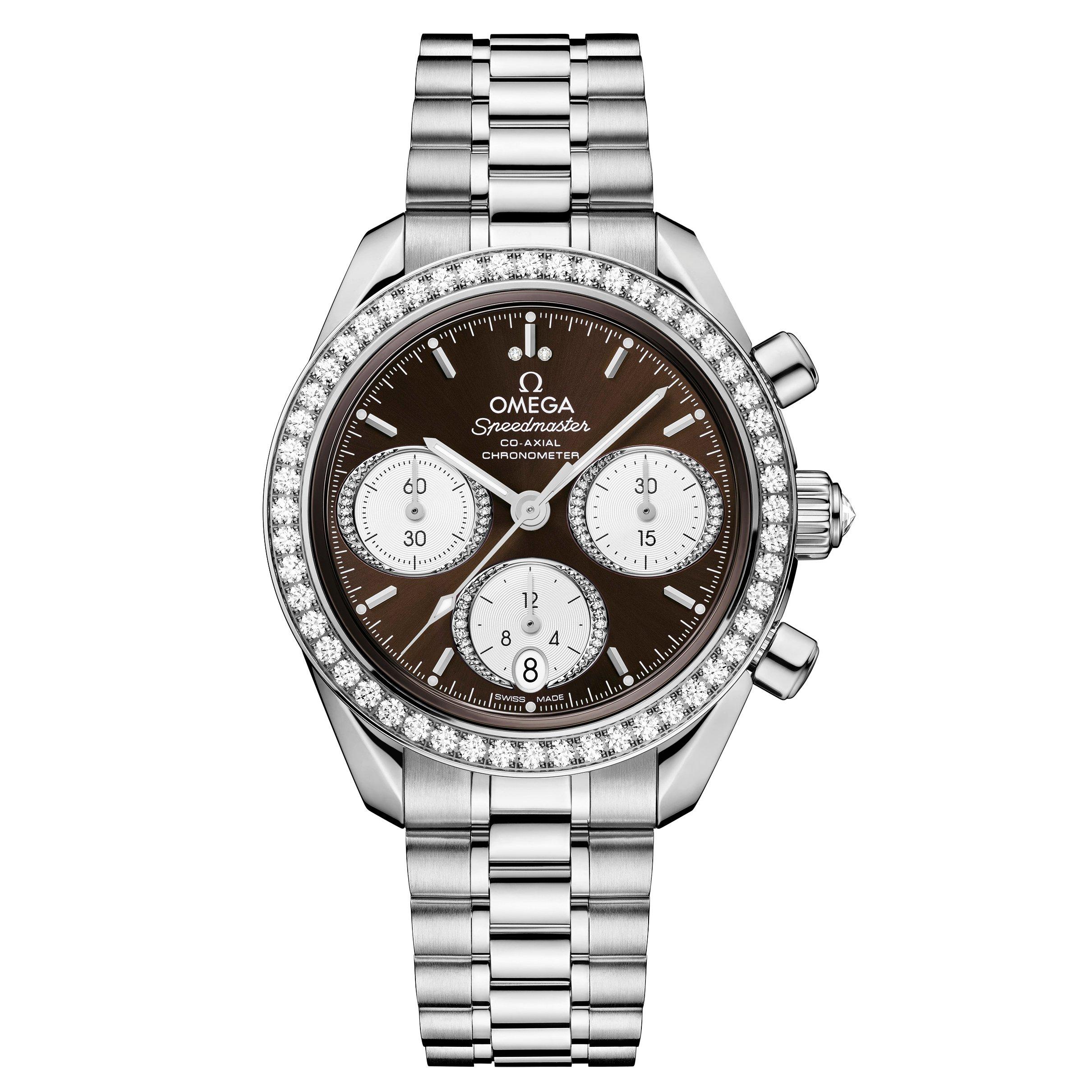 OMEGA Speedmaster 38mm Diamond Chronograph Automatic Ladies Watch