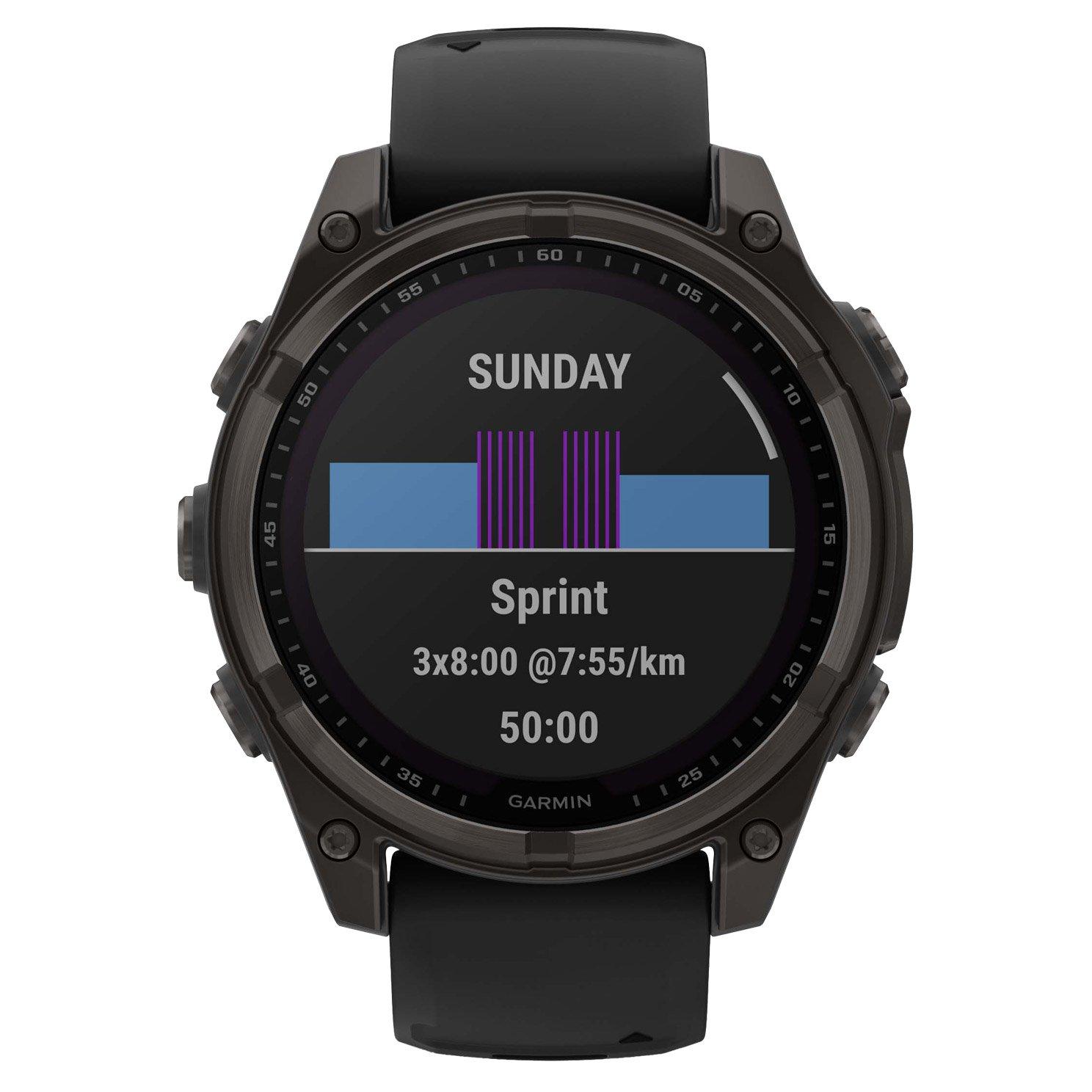 Garmin Fenix 8 Solar 47mm Titanium Multisport GPS Smartwatch 010 02906 11 47 mm Digital Dial Beaverbrooks