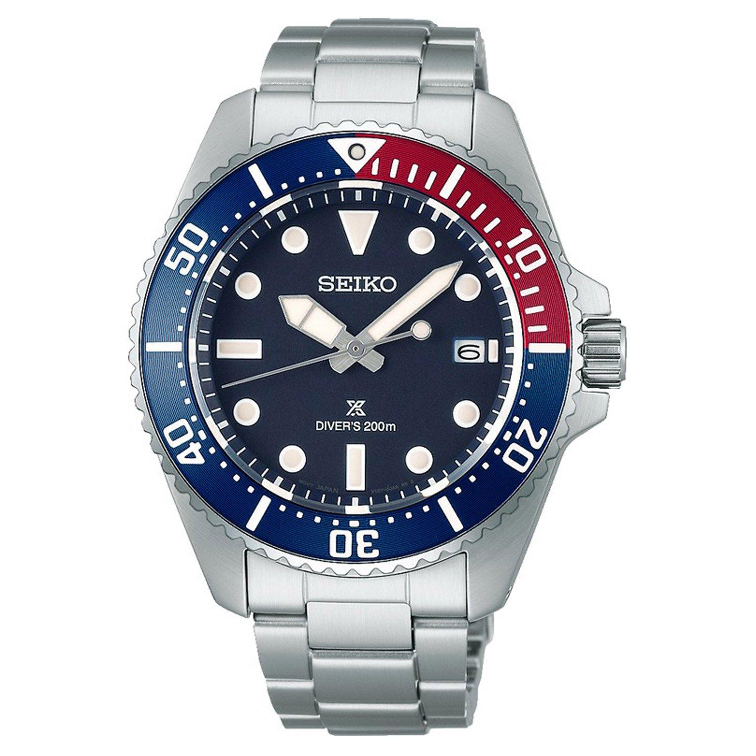 Seiko Prospex Solar Diver's 41mm Men's Watch SNE595P1 Blue, 41