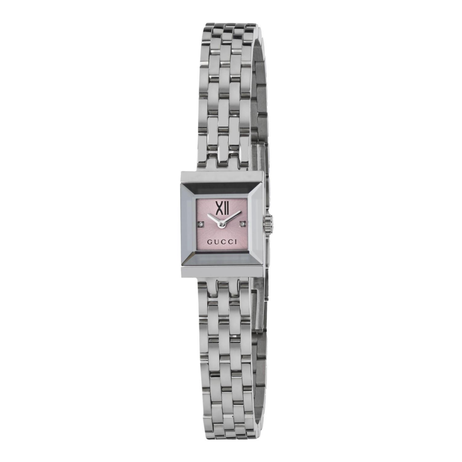 Gucci G-Frame 32mm Diamond Ladies Watch YA127504 | Black, 32 mm
