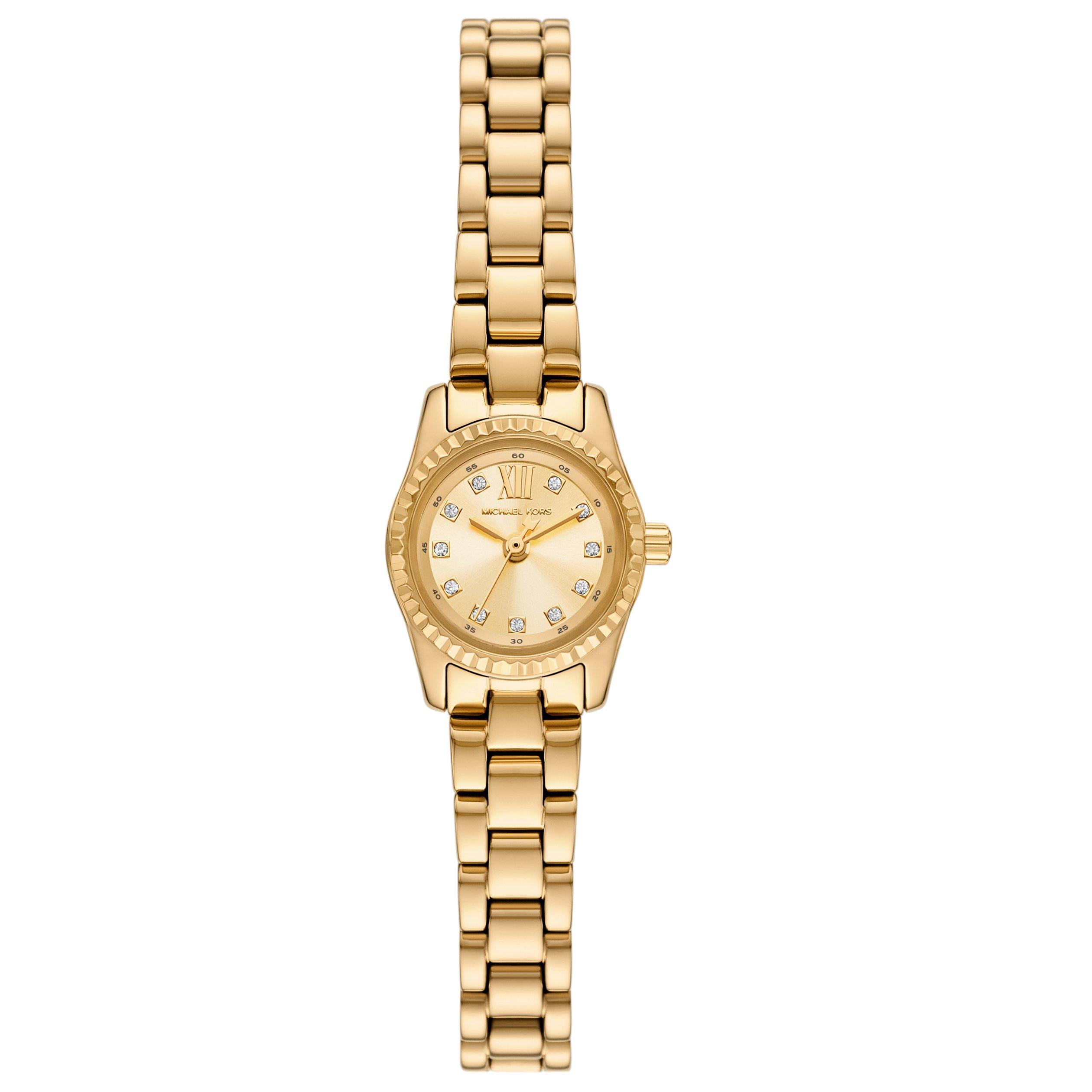 その他 Gold Mother Michael Kors 22mm Yellow Gold Tone Mother of Pearl Crystal