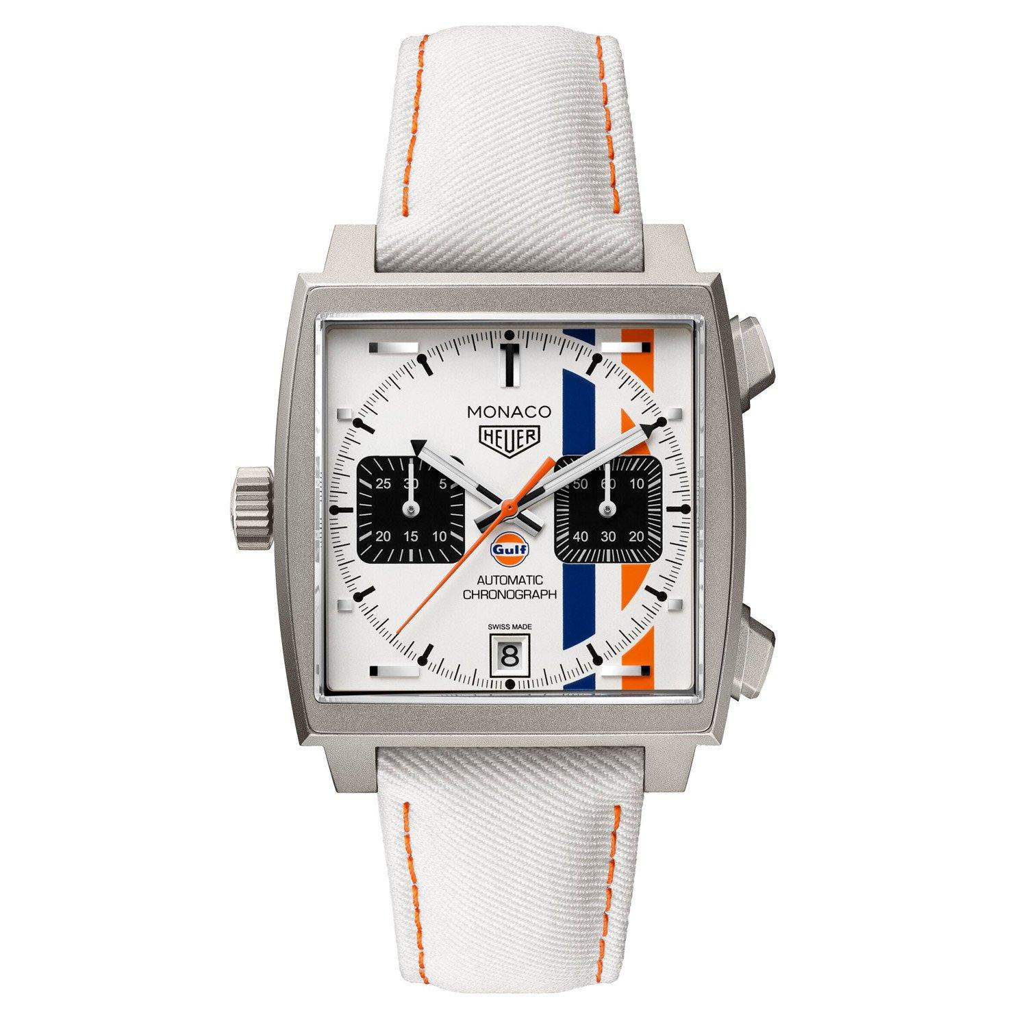TAG Heuer Limited Edition Monaco Chronograph X Gulf 39mm Titanium Automatic Watch