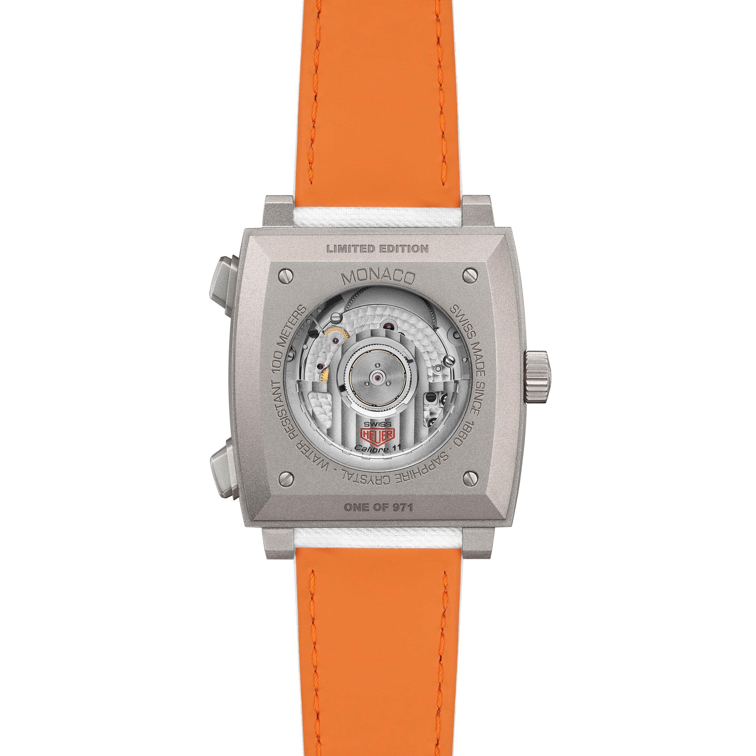 TAG Heuer Limited Edition Monaco Chronograph X Gulf 39mm Titanium Automatic Watch