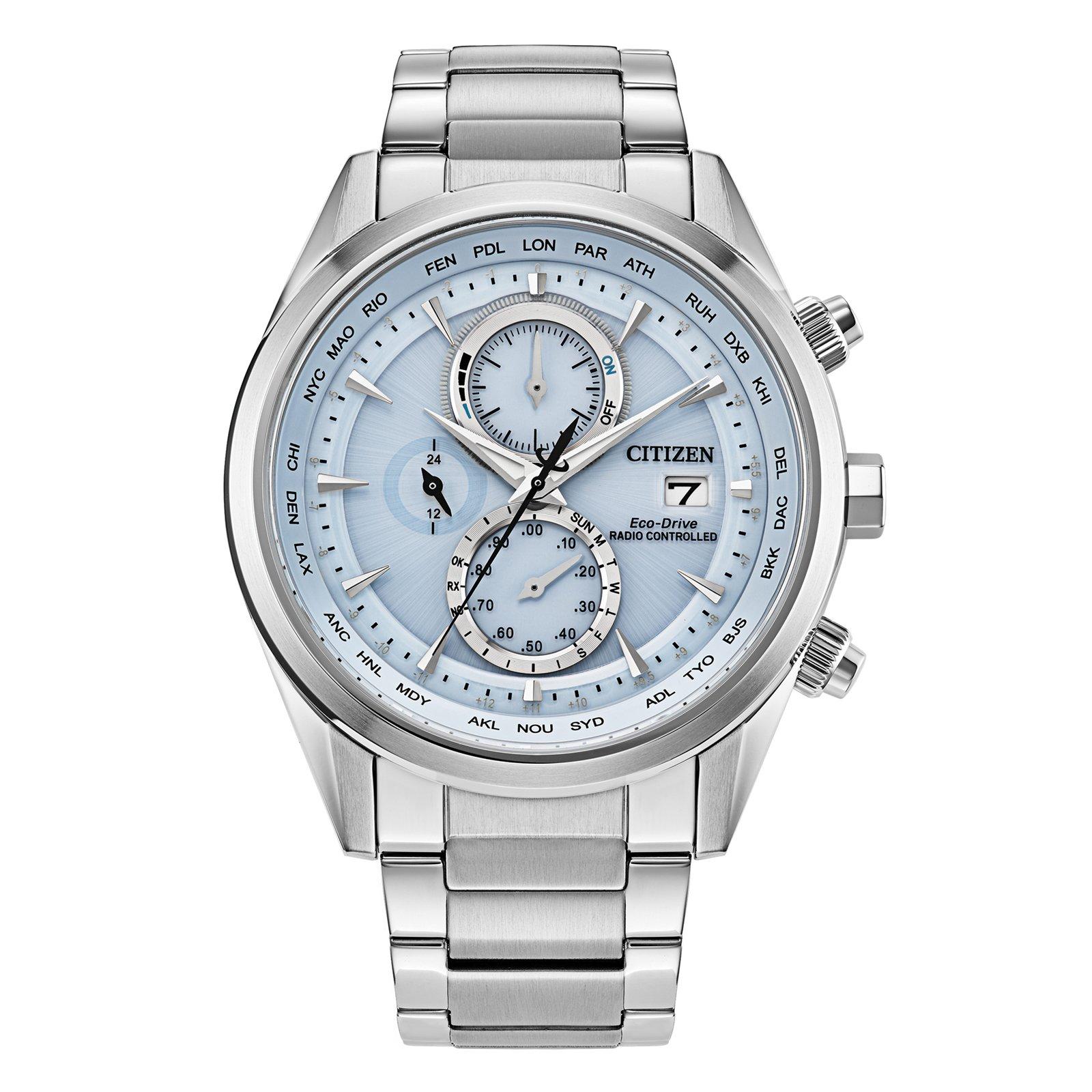 Citizen World Chronograph A.T 43mm Stainless Steel Eco Drive Men’s Watch
