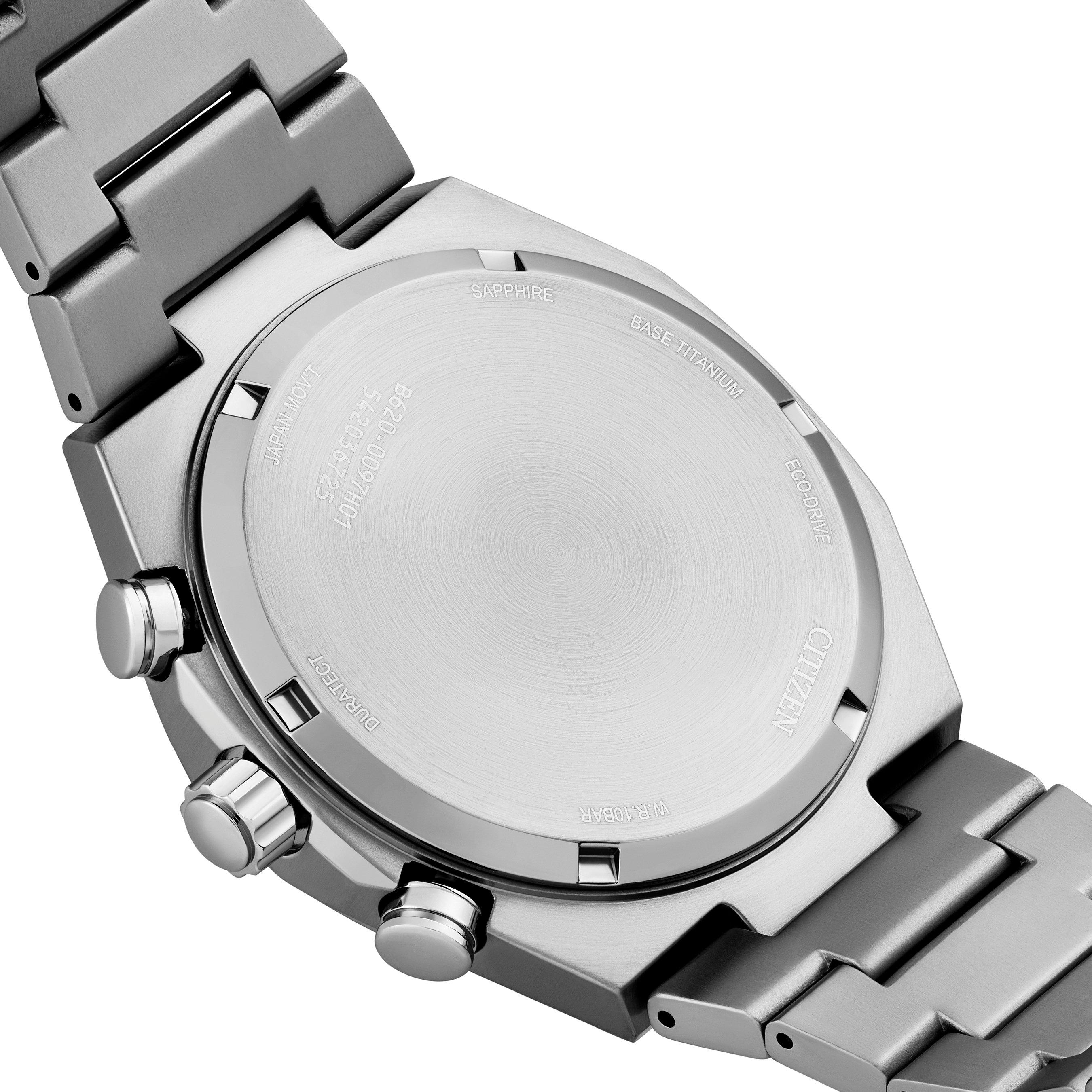 Citizen Zenshin Chrono 42mm Titanium Eco-Drive Men's Watch CA4610